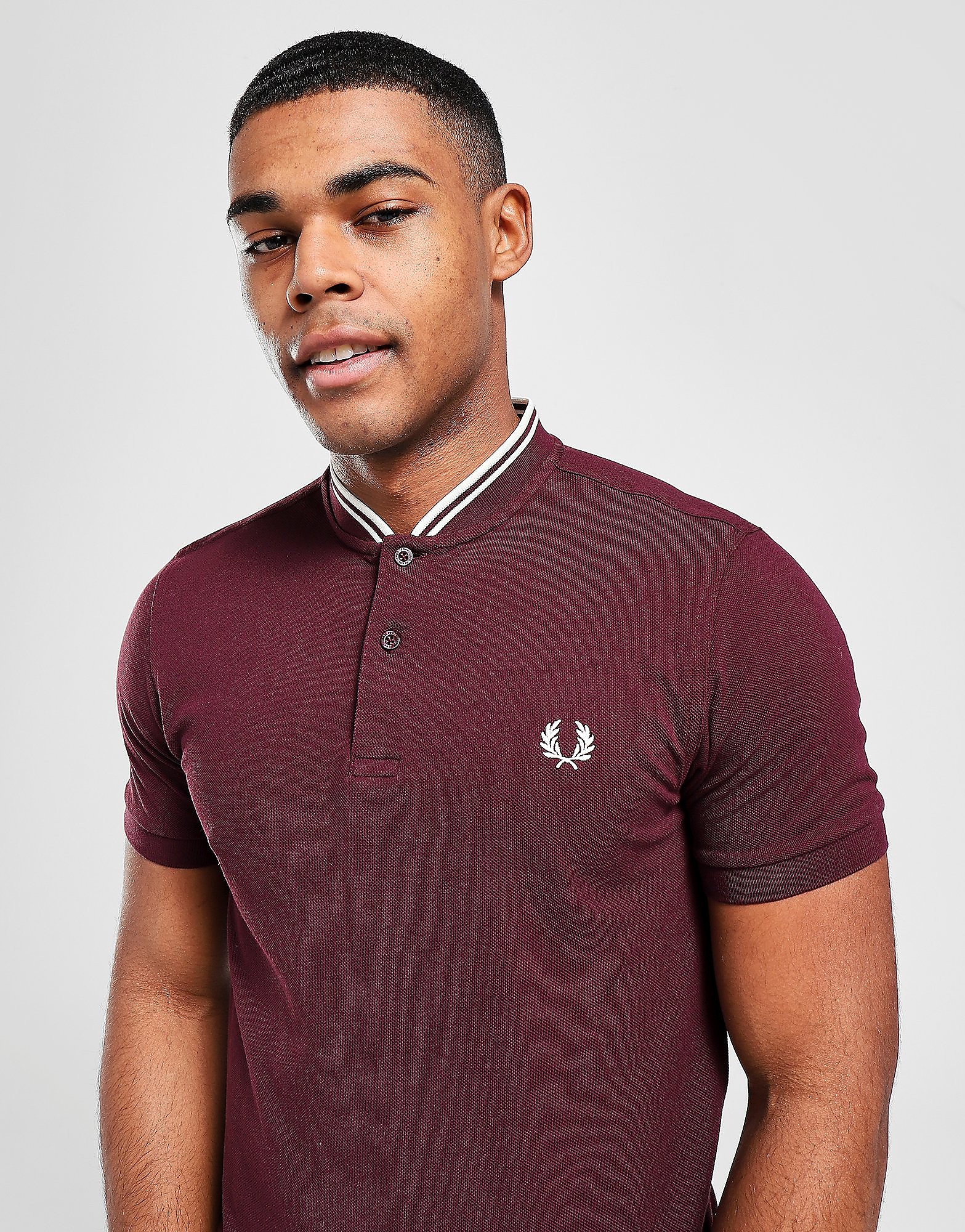 

Fred Perry Bomber Collar Polo Shirt Men's - Red, Red