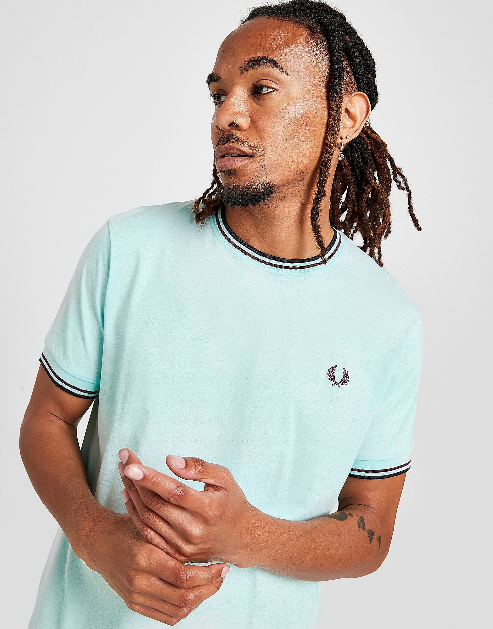 

Fred Perry Twin Tipped T-Shirt - Blue - Mens, Blue