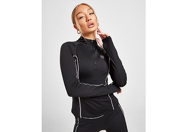 Pink Soda Sport Haut 1/4 Zip Top Piped Femme