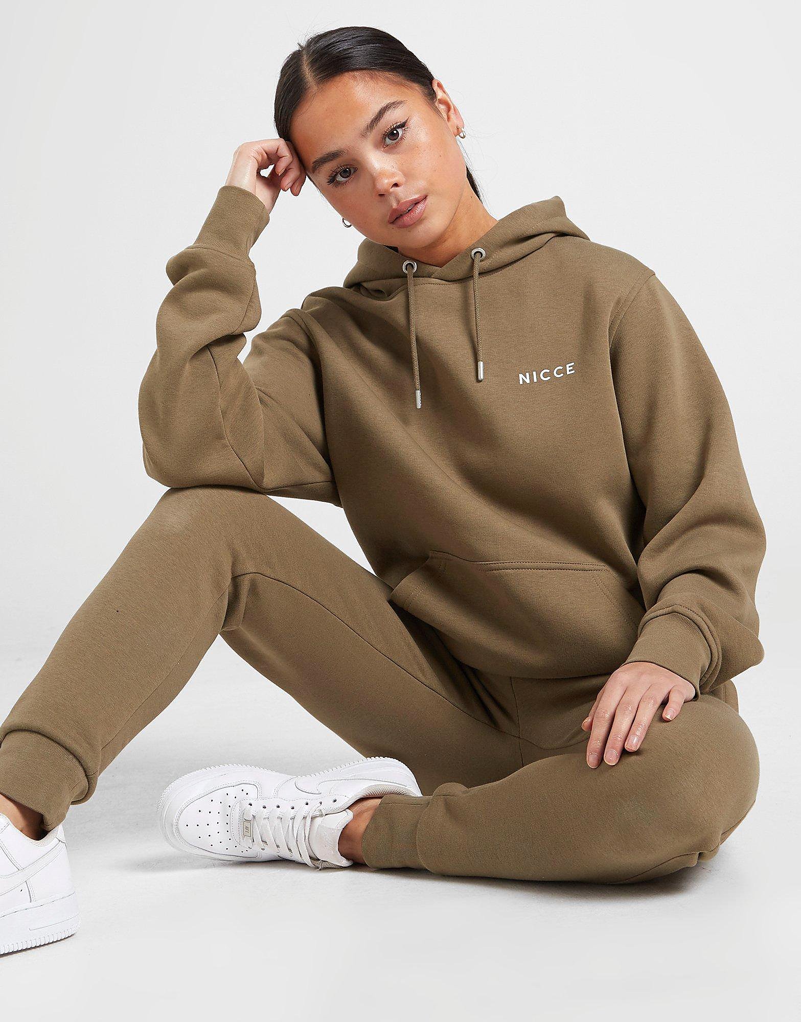 

Nicce Small Logo Overhead Hoodie - Only at JD - Green - Womens, Green