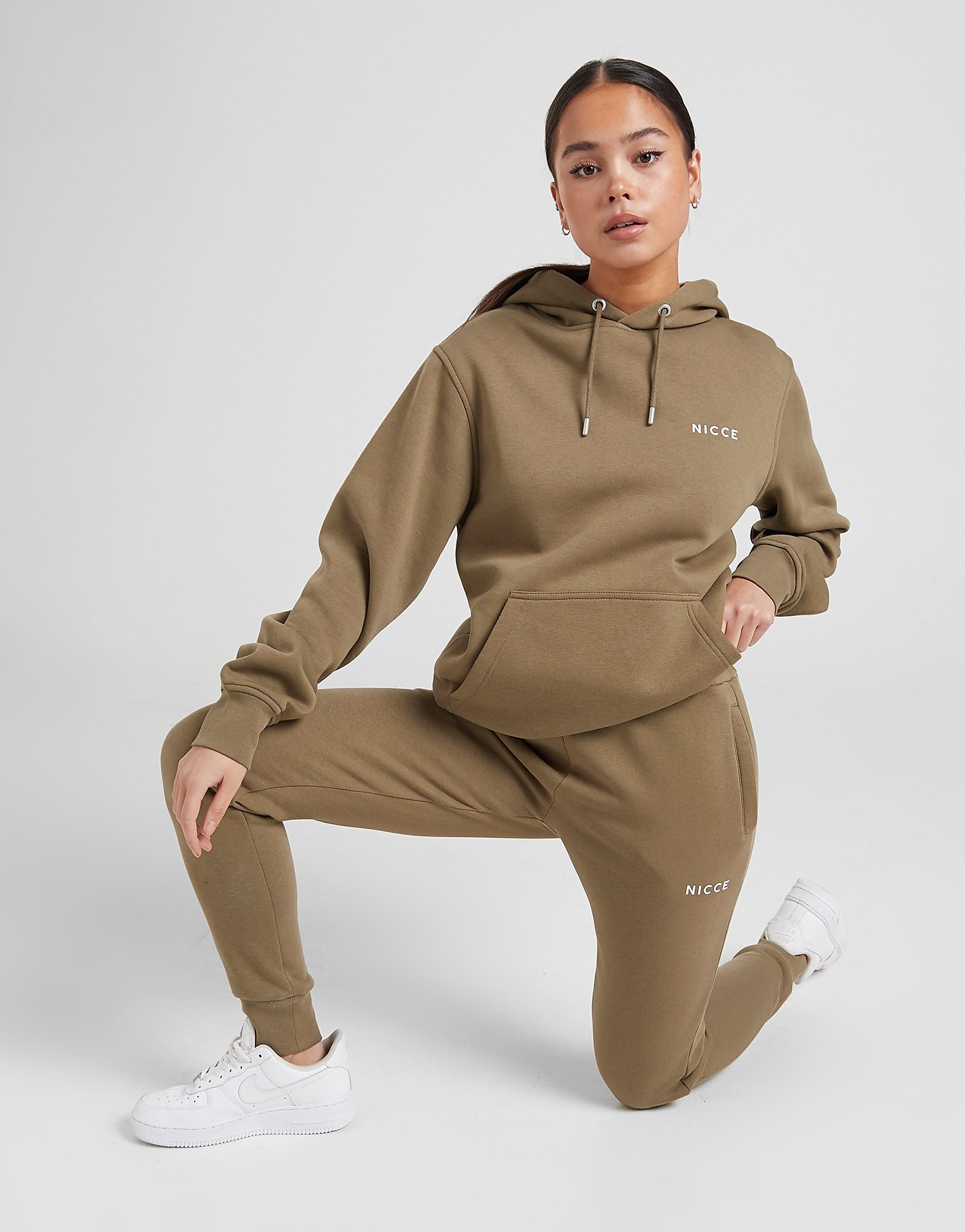 Nicce Logo Fleece Joggers - Only at JD - Green - Womens, Green