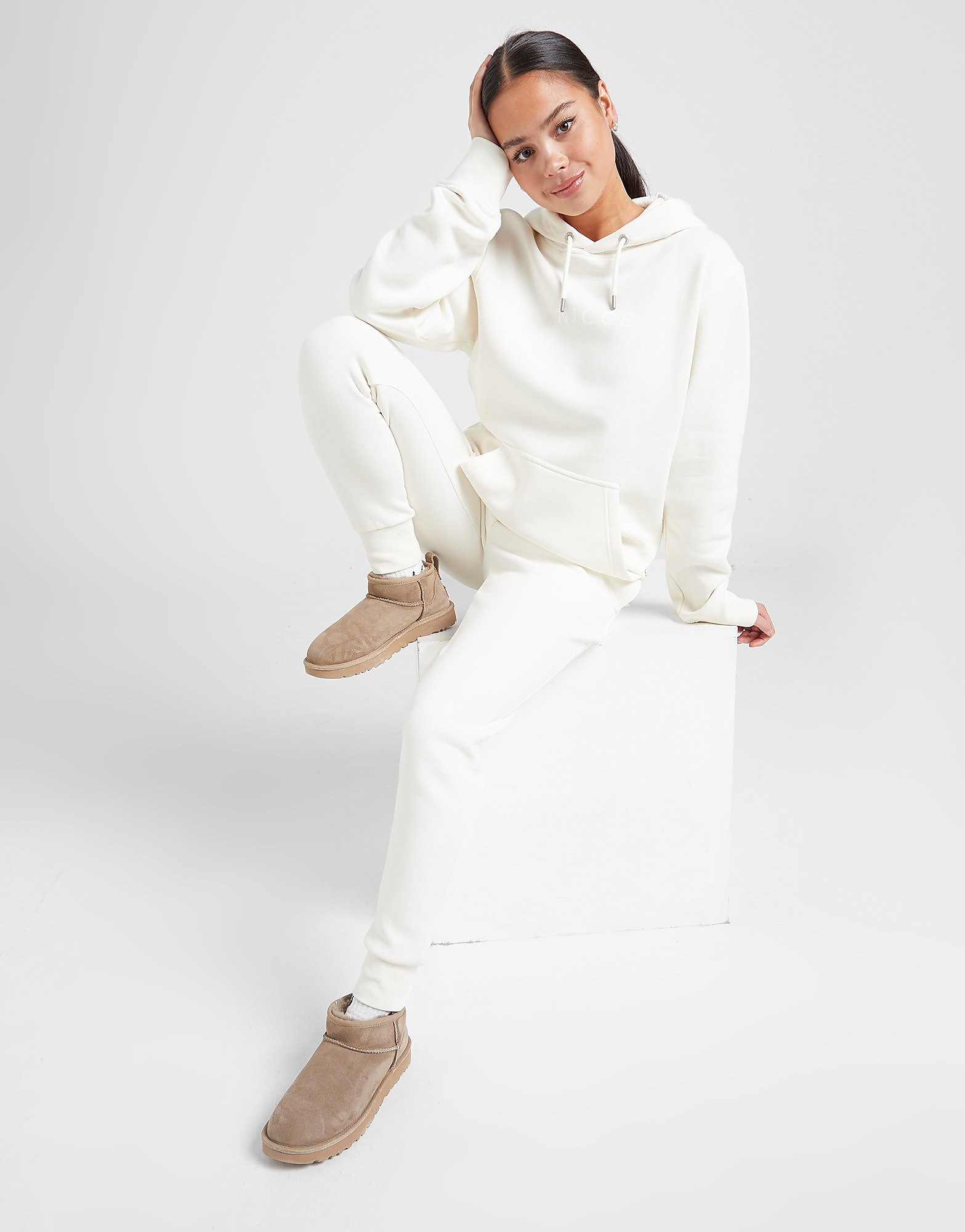 

Nicce Logo Fleece Joggers - Only at JD - White - Womens, White