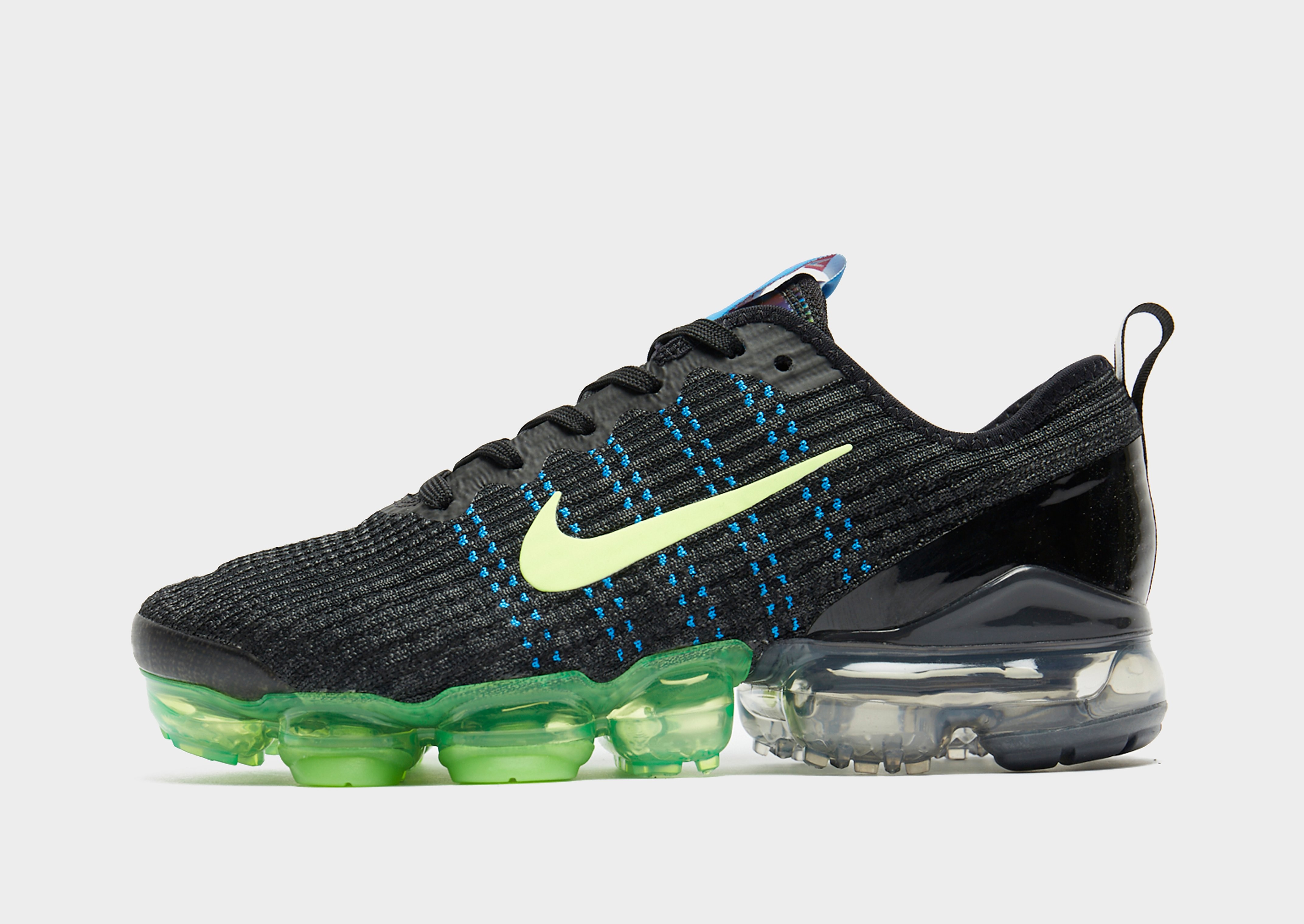 

Nike Air VaporMax Flyknit 3 Junior - Only at JD - Black/Light Photo Blue/Fireberry/Ghost Green - Kids, Black/Light Photo Blue/Fireberry/Ghost Green