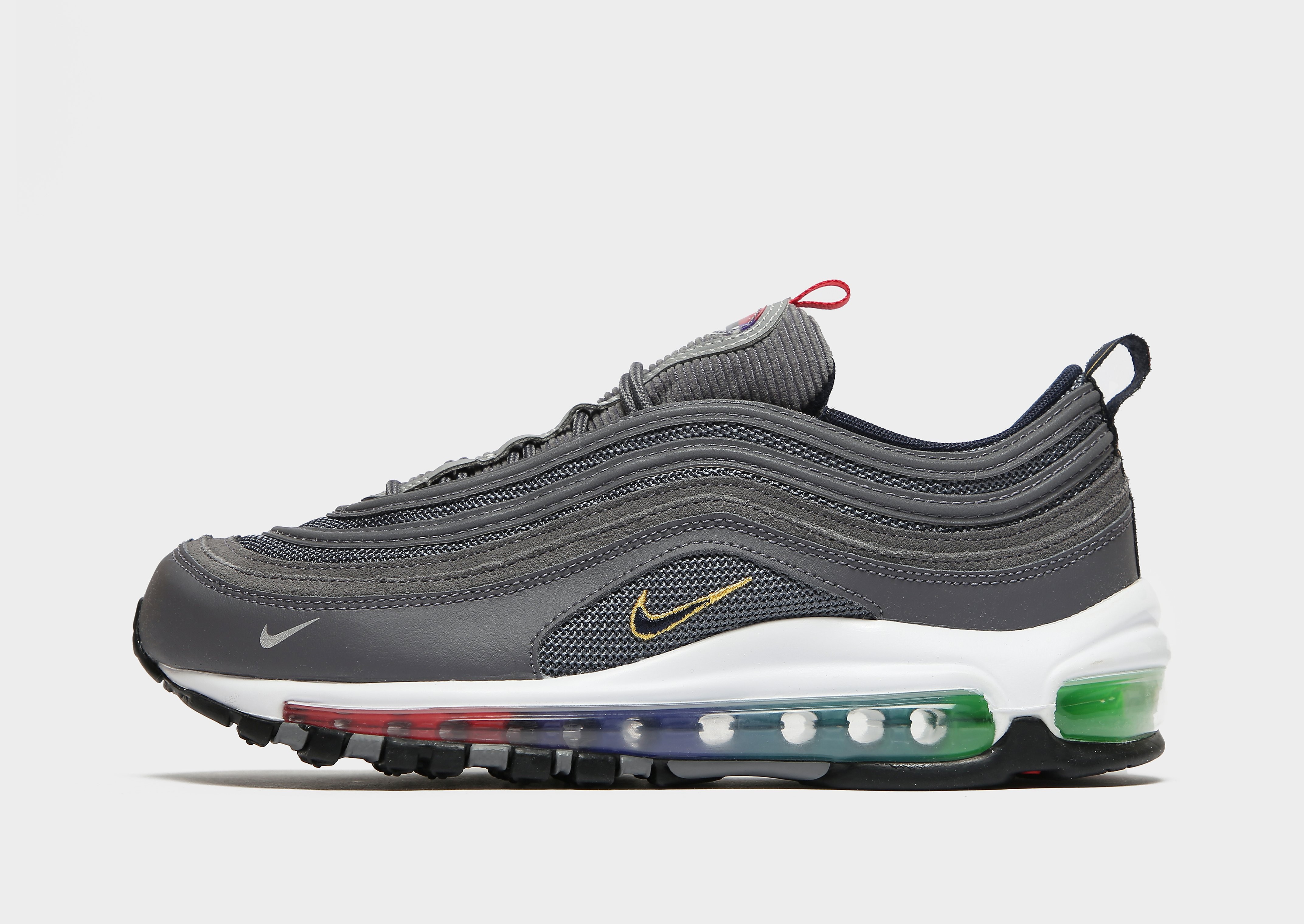 

Nike Air Max 97 Junior - Light Graphite/Black/Persian Violet/Obsidian - Kids, Light Graphite/Black/Persian Violet/Obsidian