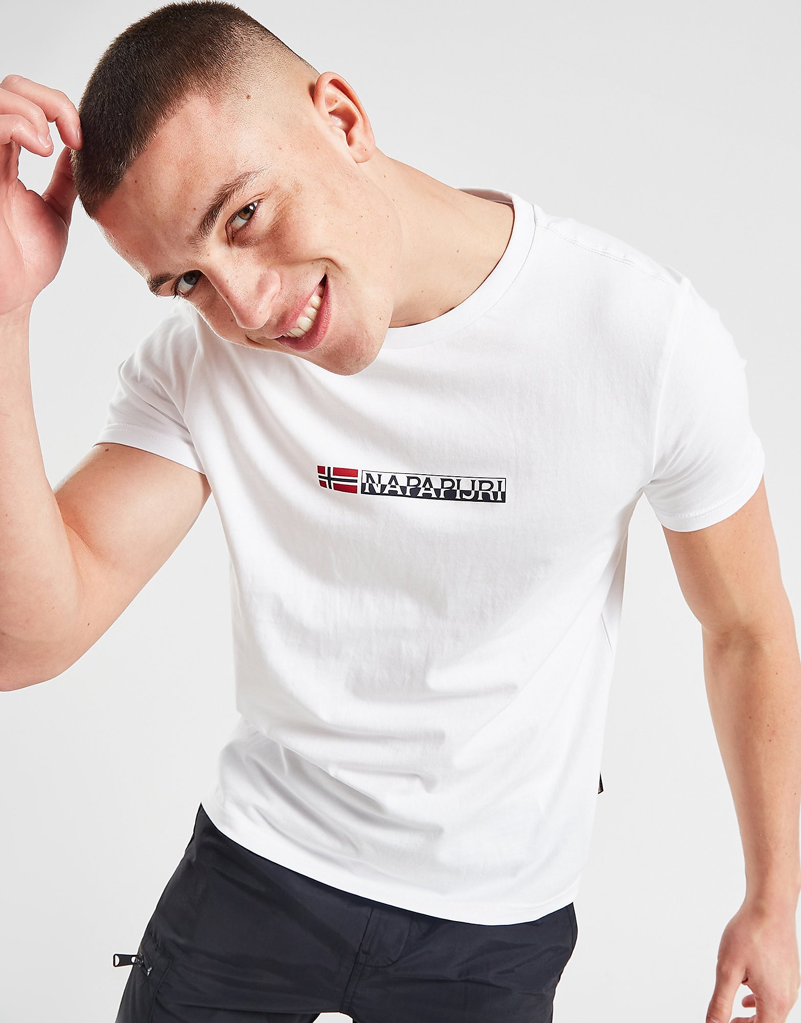 

Napapijri Core Central Logo T-Shirt - Only at JD - White, White