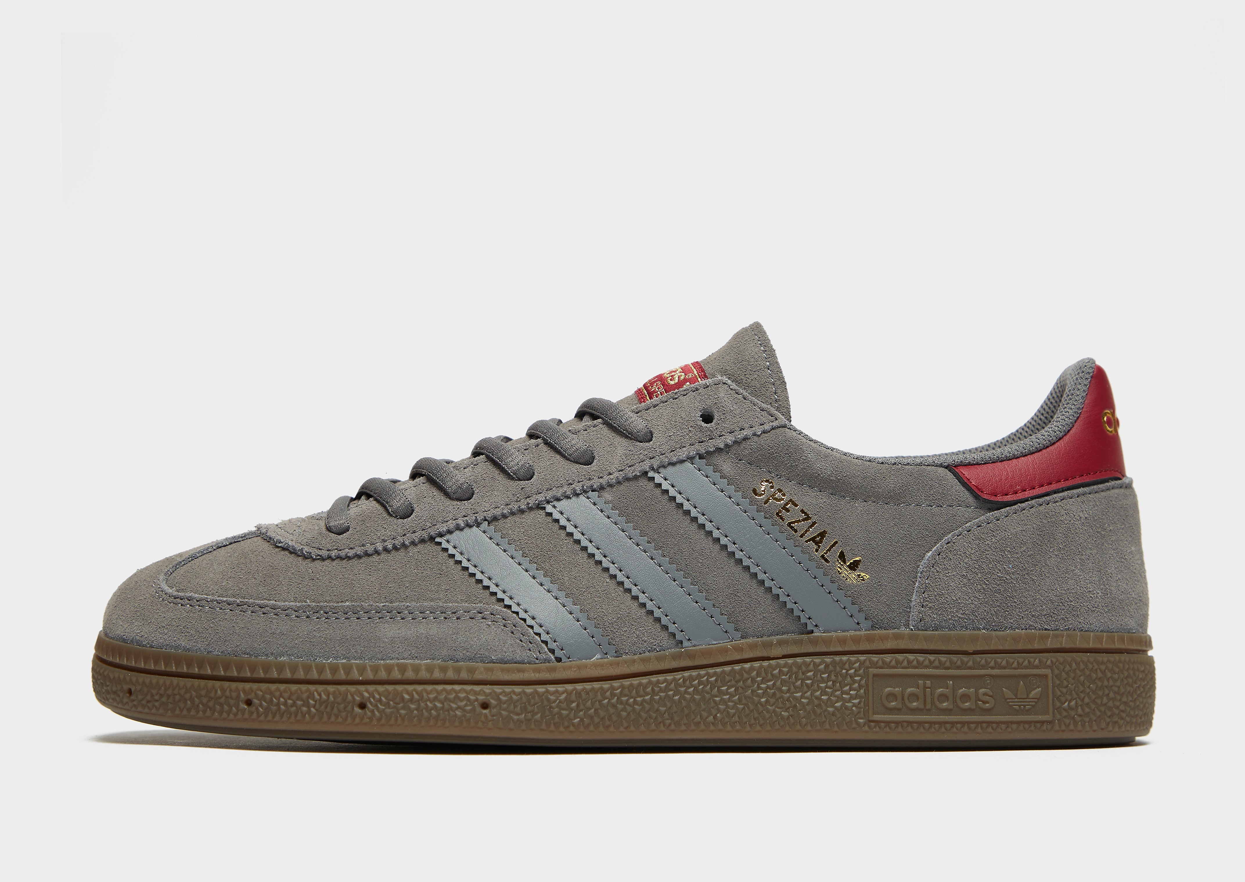 adidas Originals Handball Spezial - Only at JD - Grey/Red - Mens, Grey/Red