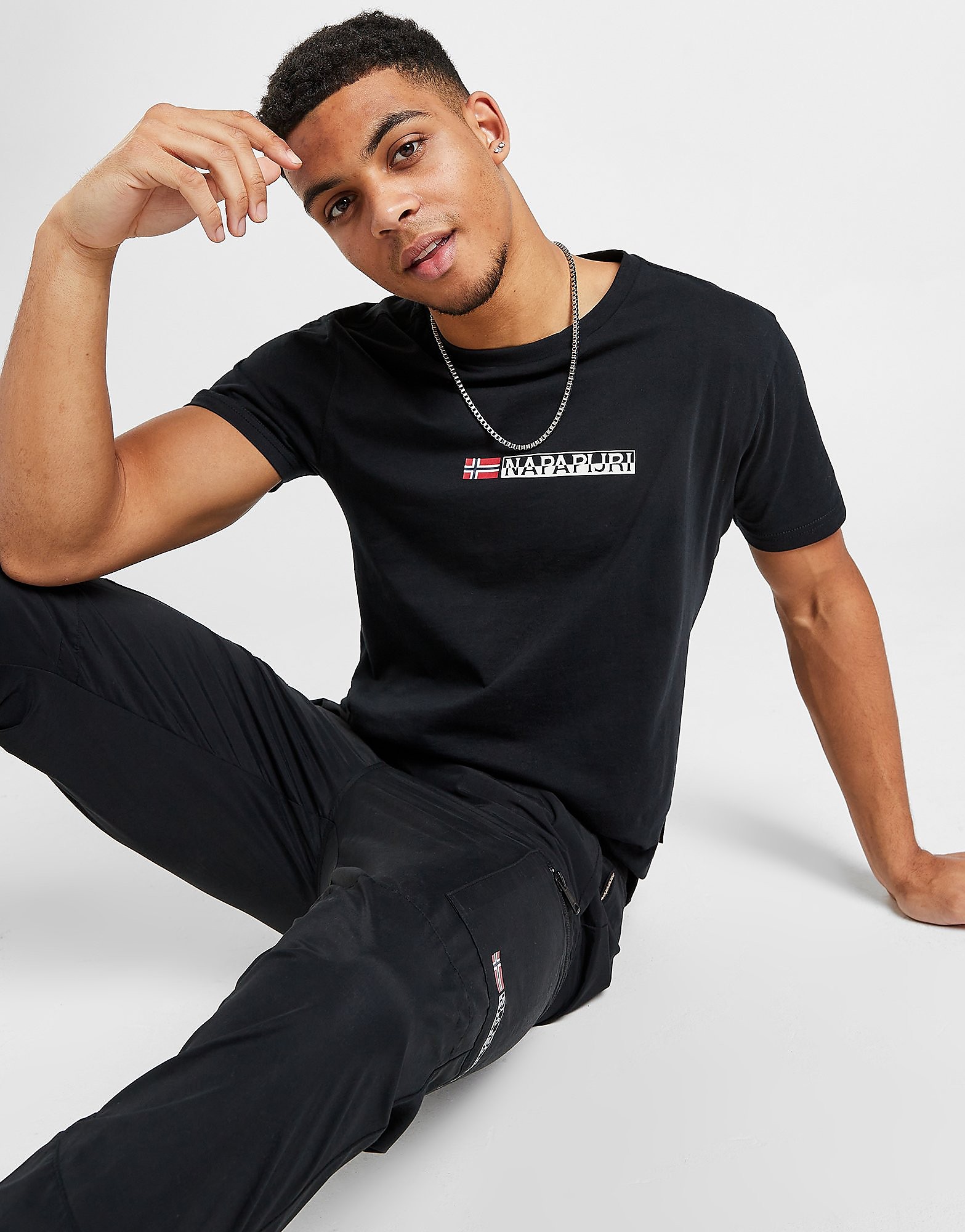 

Napapijri Core Central Logo T-Shirt - Only at JD - Black, Black