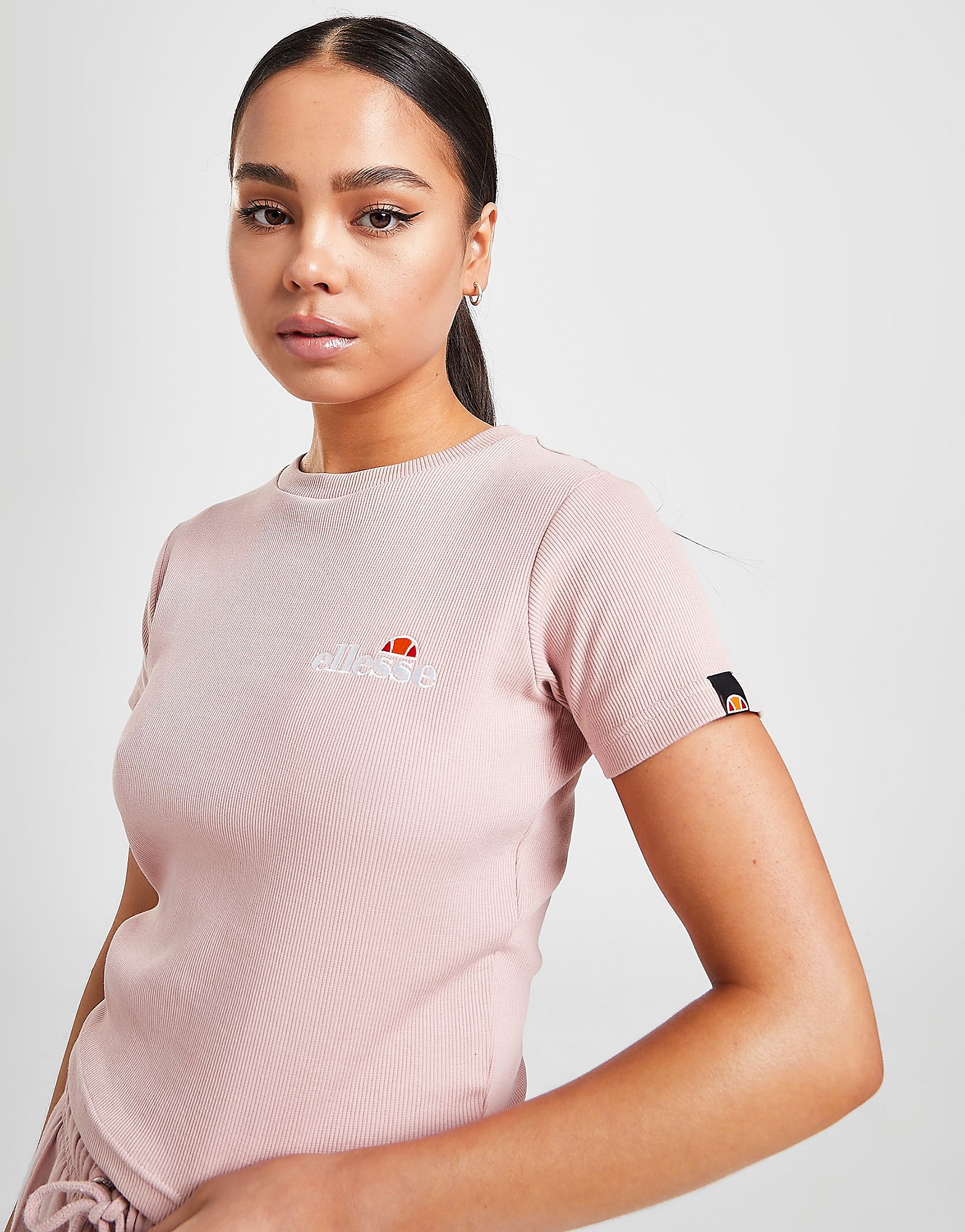 

Ellesse Baby Rib Crop T-Shirt - Only at JD - Pink - Womens, Pink