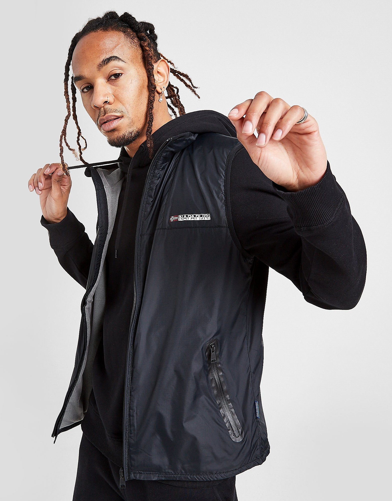 Napapijri Tech Gilet - Only at JD - Black - Mens, Black