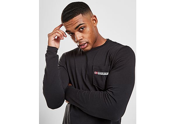 Napapijri T-Shirt à Manches Longues Back Hit Homme