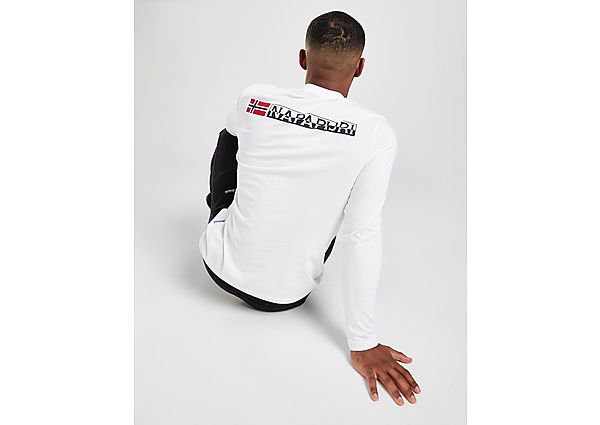 Napapijri T-Shirt à Manches Longues Back Hit Homme