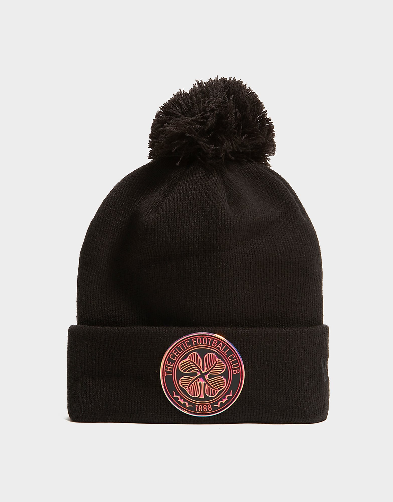 

New Era Celtic FC Pom Beanie Hat - Black - Womens, Black