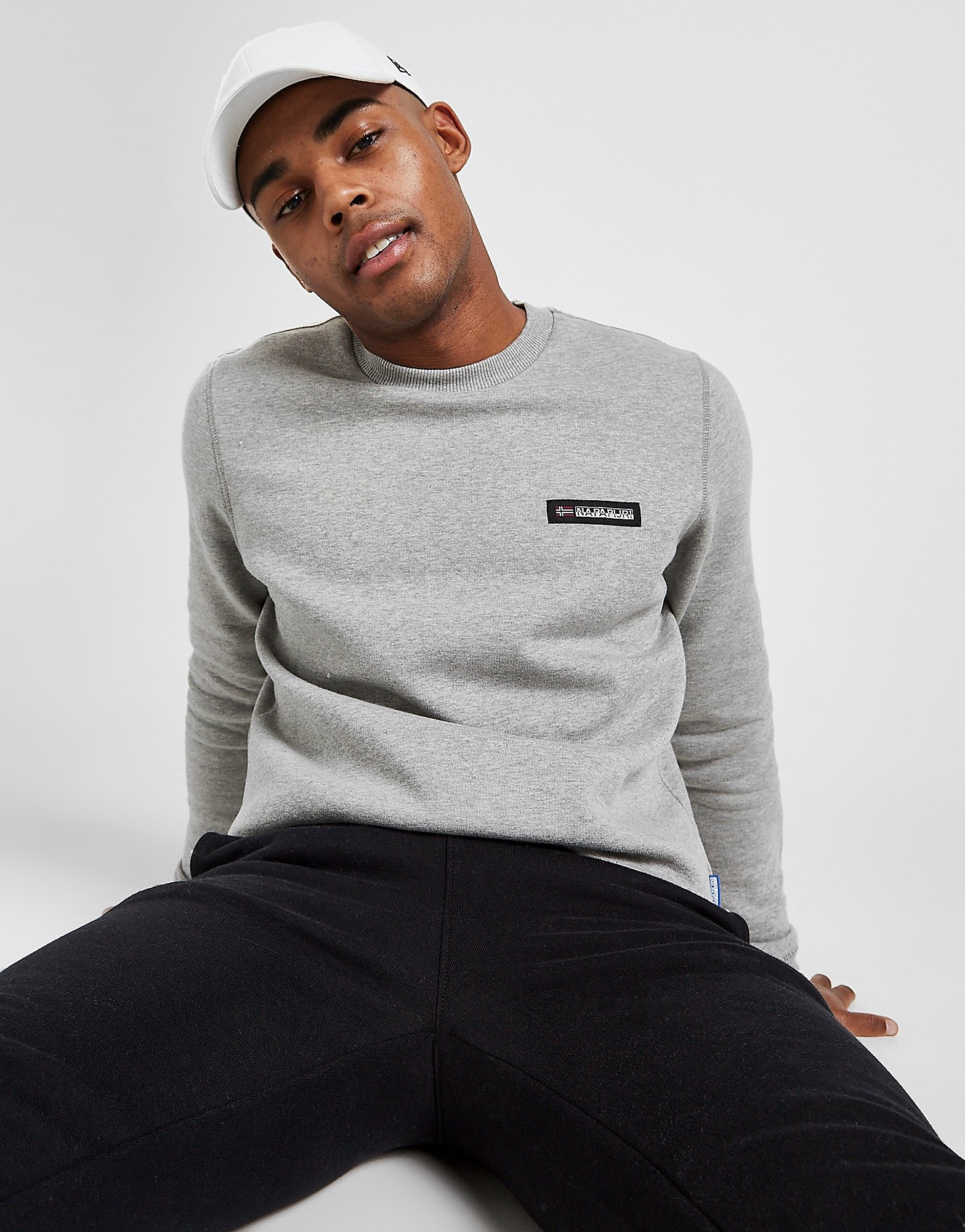 

Napapijri Core Crew Sweatshirt - Only at JD - Grey/MGM - Mens, Grey/MGM
