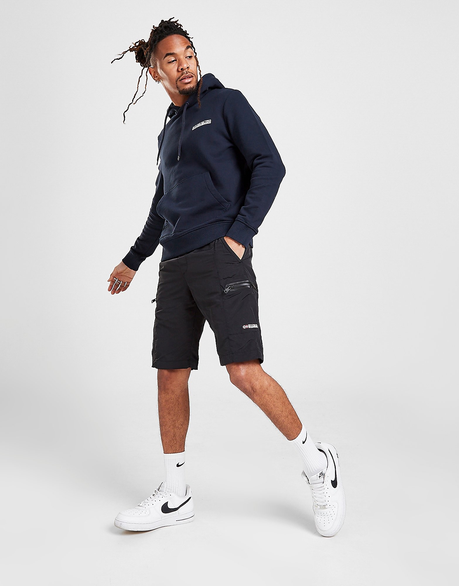 

Napapijri Woven Cargo Shorts - Only at JD - Black - Mens, Black