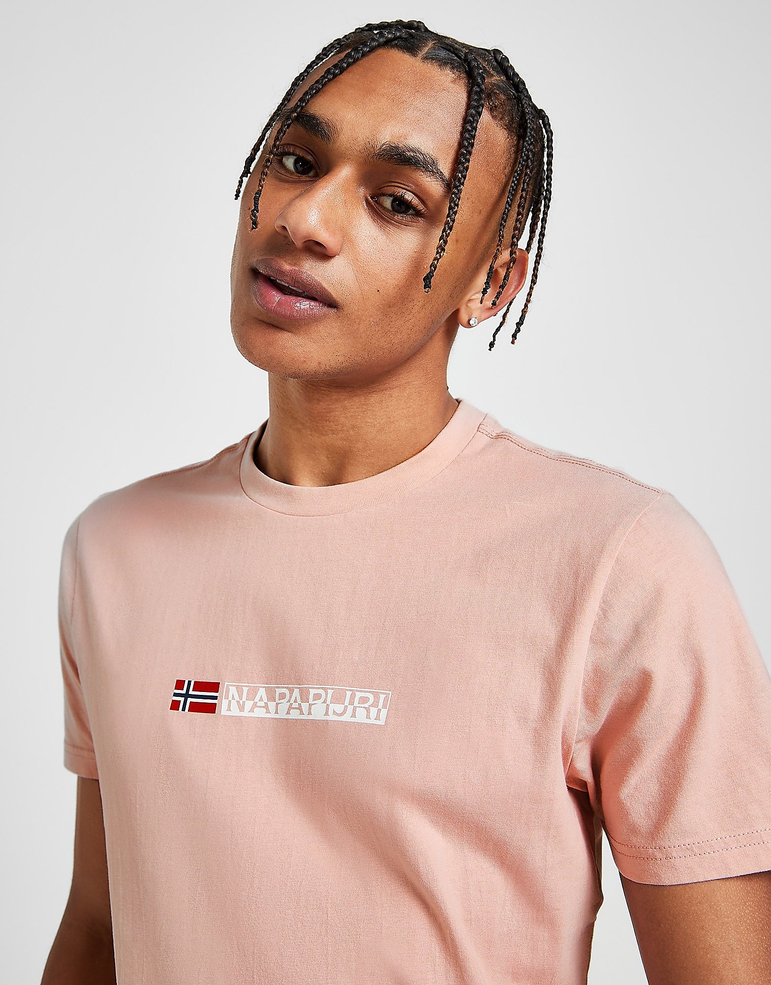 

Napapijri Core Central Logo T-Shirt - Pink - Mens, Pink