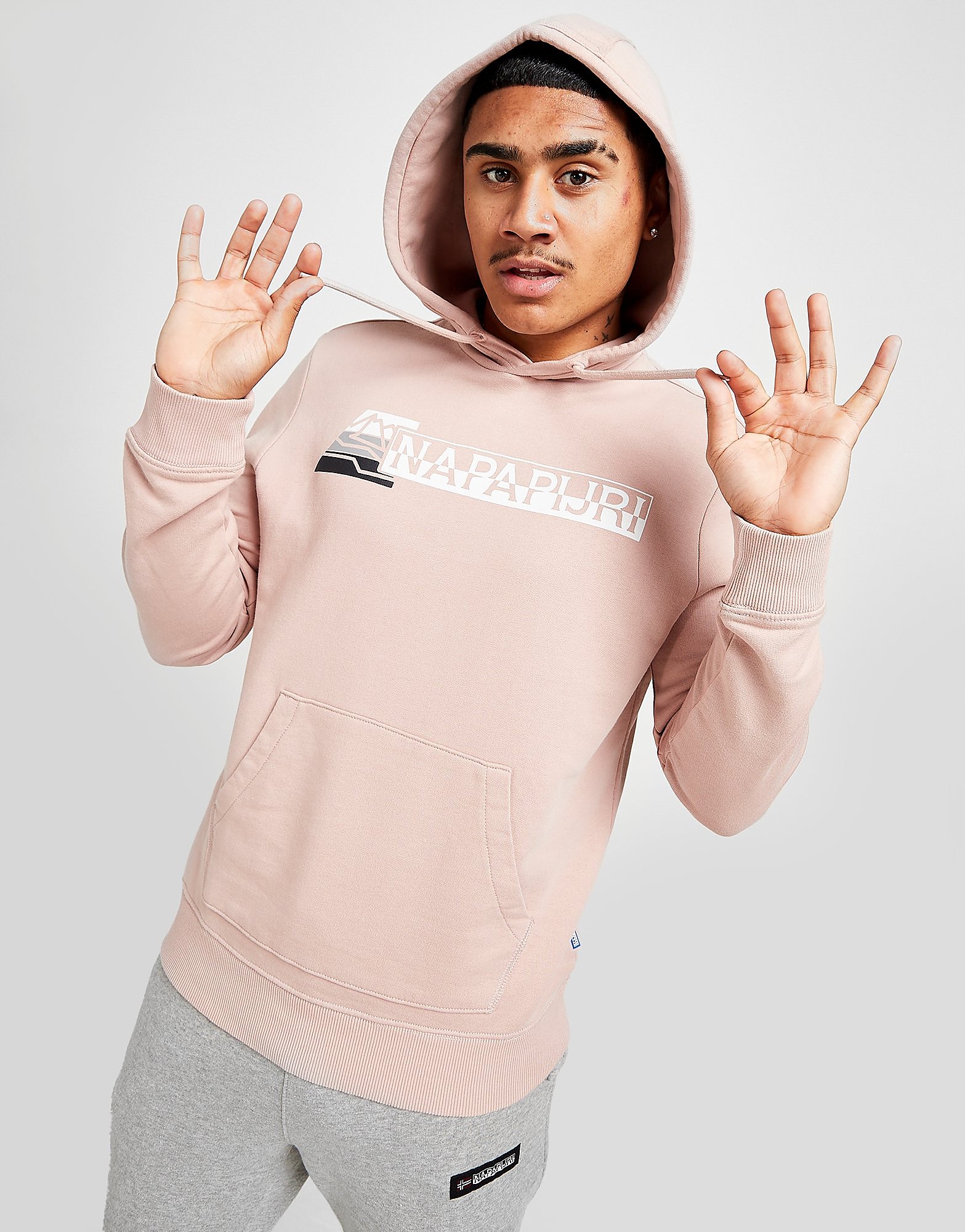 

Napapijri Flag Mountain Large Logo Hoodie - Only at JD - Pink - Mens, Pink