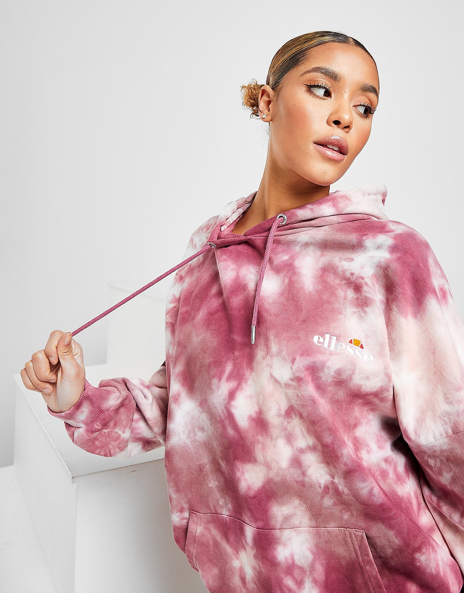

Ellesse Tie Dye Boyfriend Hoodie - Only at JD - Pink - Womens, Pink