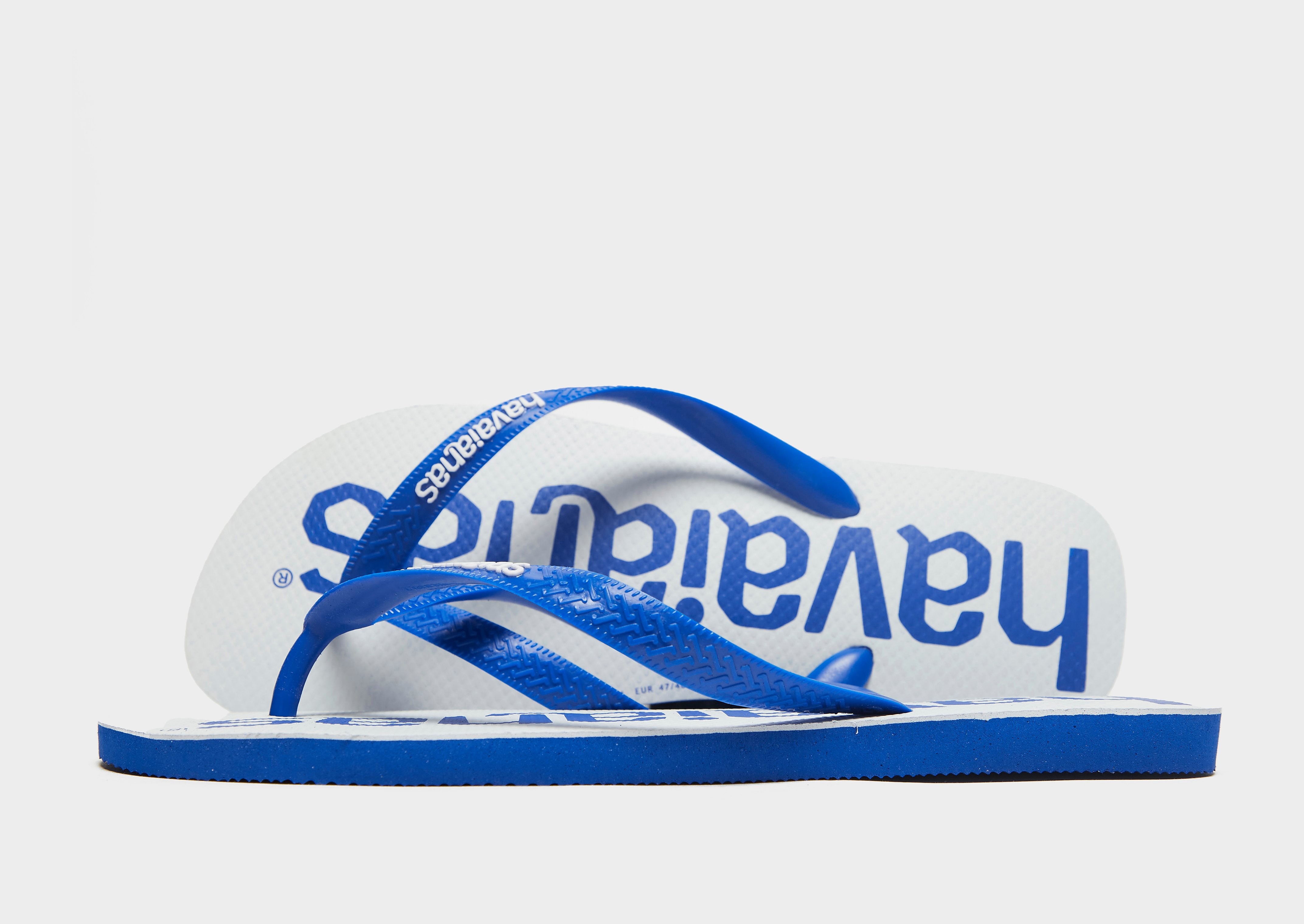 

Havaianas Logomania Flip Flops - Blue - Mens, Blue