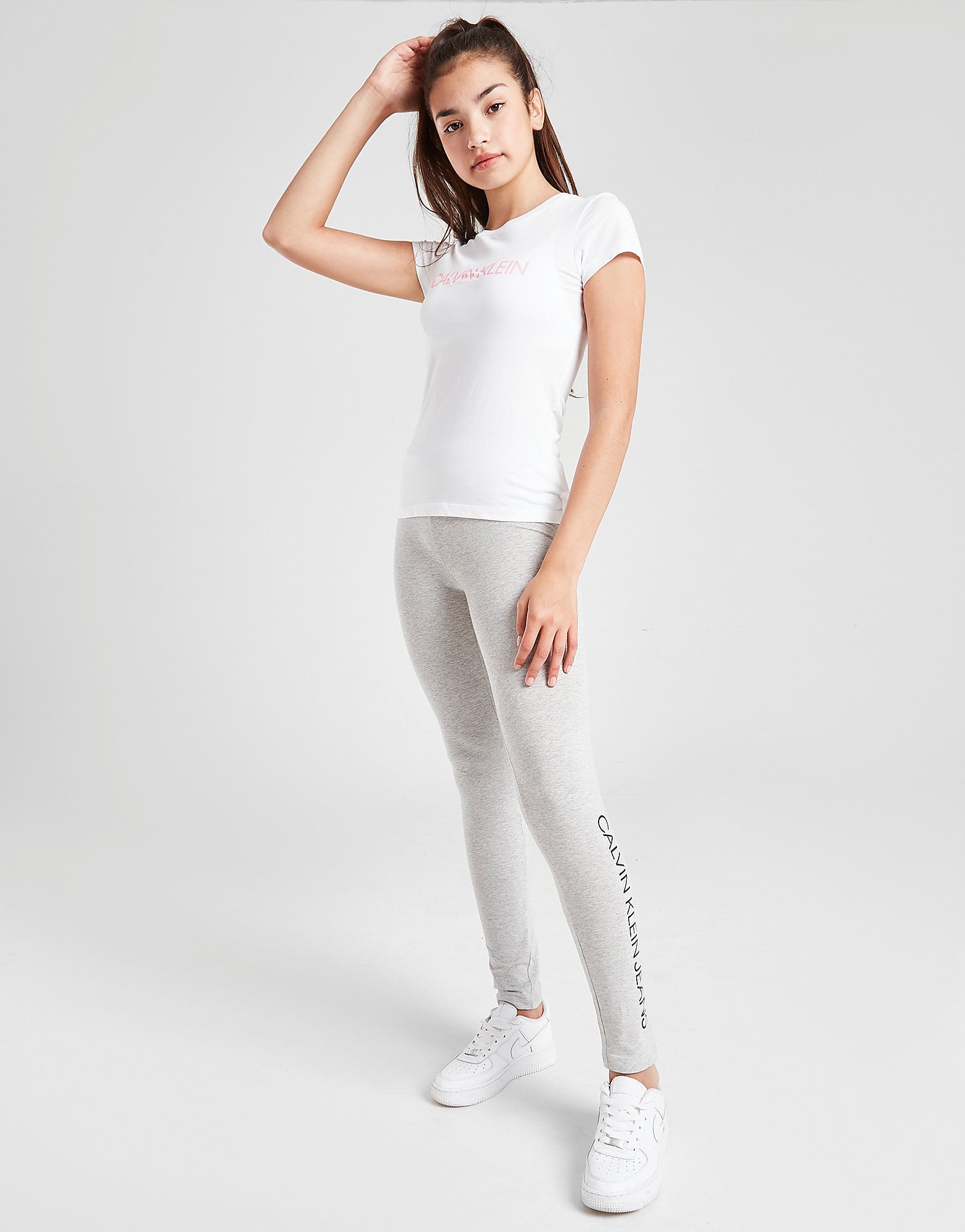 

Calvin Klein Institutional Logo Slim T-Shirt - White - Kids, White