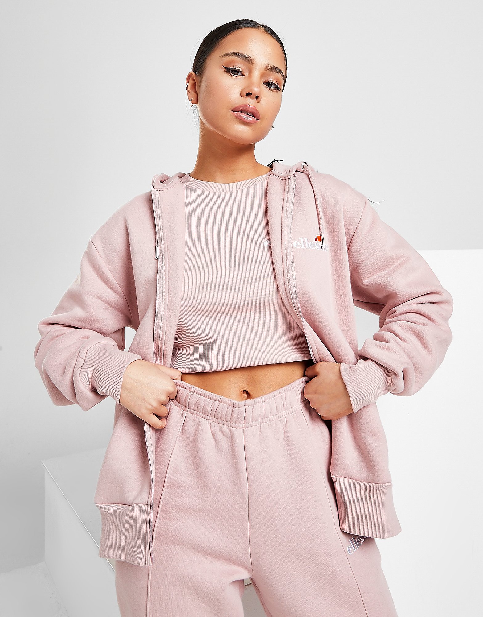 

Ellesse Oversize Full Zip Hoodie - Only at JD - Pink - Womens, Pink