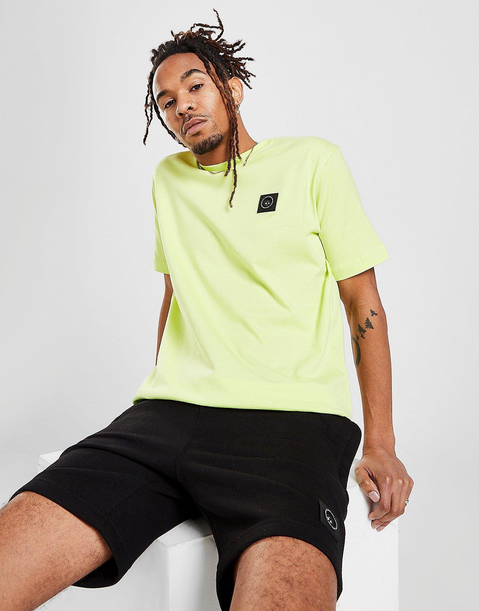 Marshall Artist Siren Short Sleeve T-Shirt - Green/Green - Mens, Green/Green