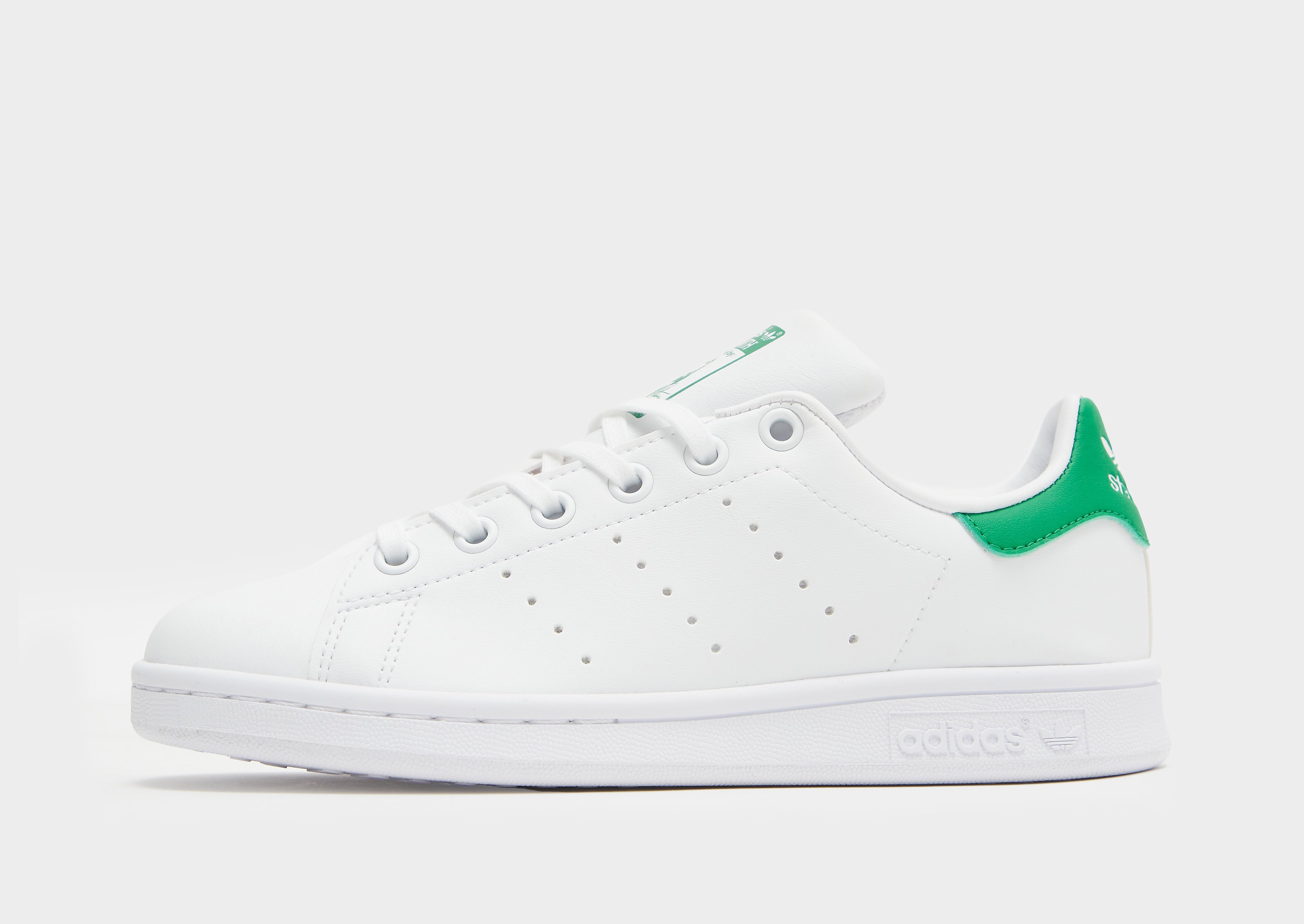 

adidas Originals Stan Smith Junior - Cloud White / Cloud White / Green/Green - Kids, Cloud White / Cloud White / Green/Green