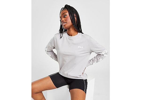 Fila T-Shirt Manches Longues Repeat Logo Boyfriend Femme