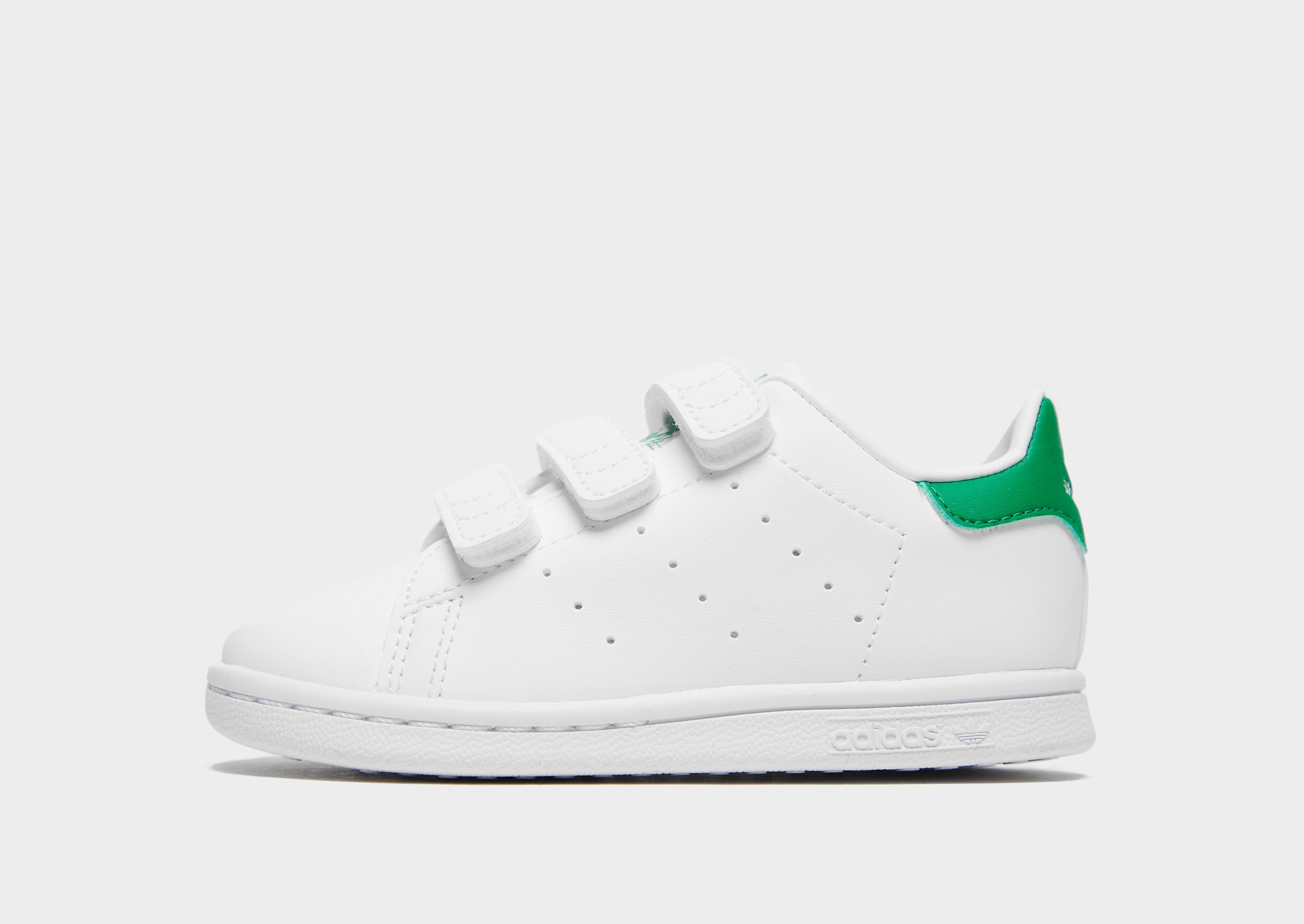 

adidas Originals Stan Smith Infant - Cloud White / Cloud White / Green/Green - Kids, Cloud White / Cloud White / Green/Green