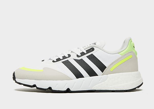 adidas Originals Chaussure ZX 1K Boost - Cloud White / Core Black / Solar Yellow, Cloud White / Core