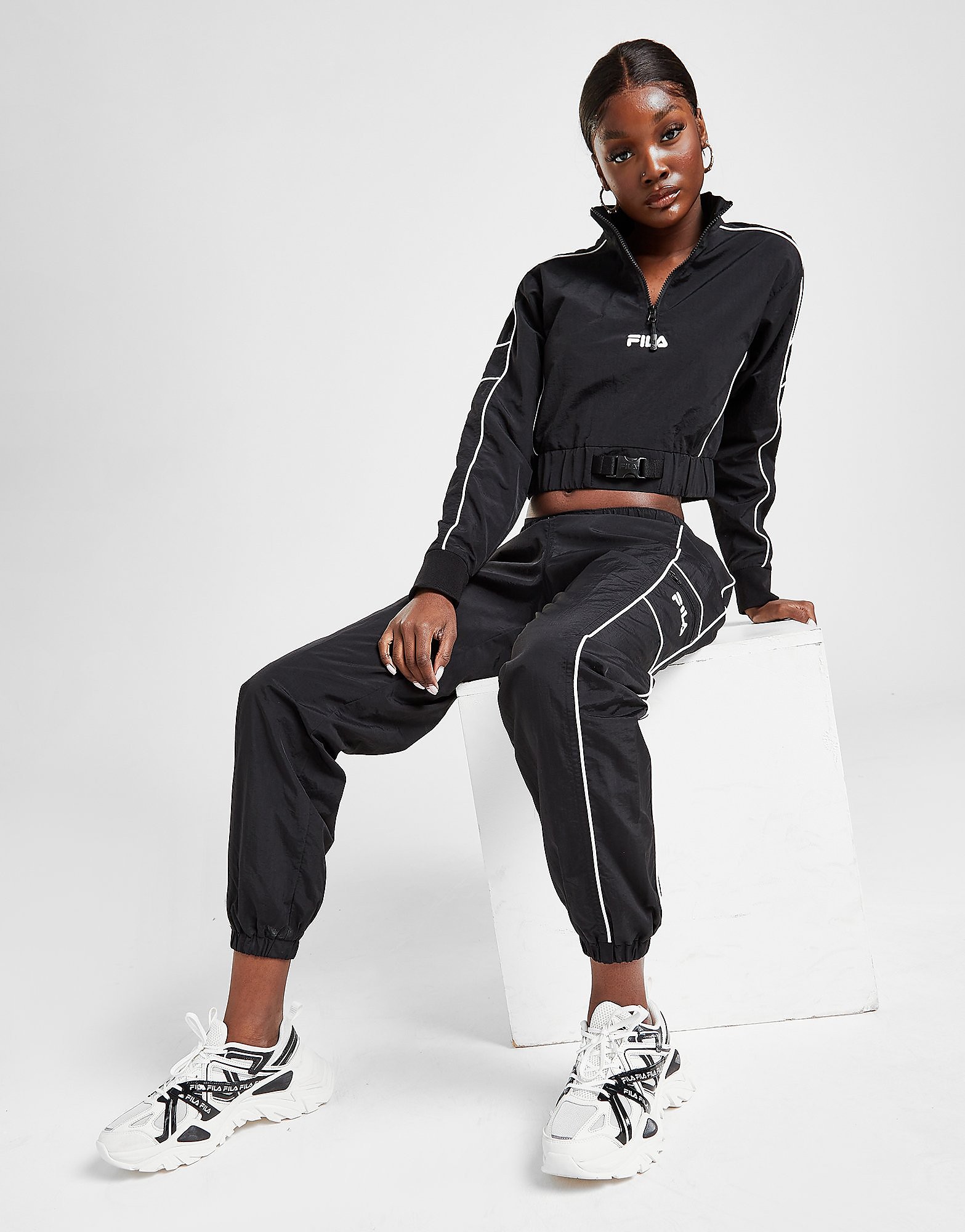 

Fila Woven Pocket Track Pants - Only at JD - Black - Womens, Black