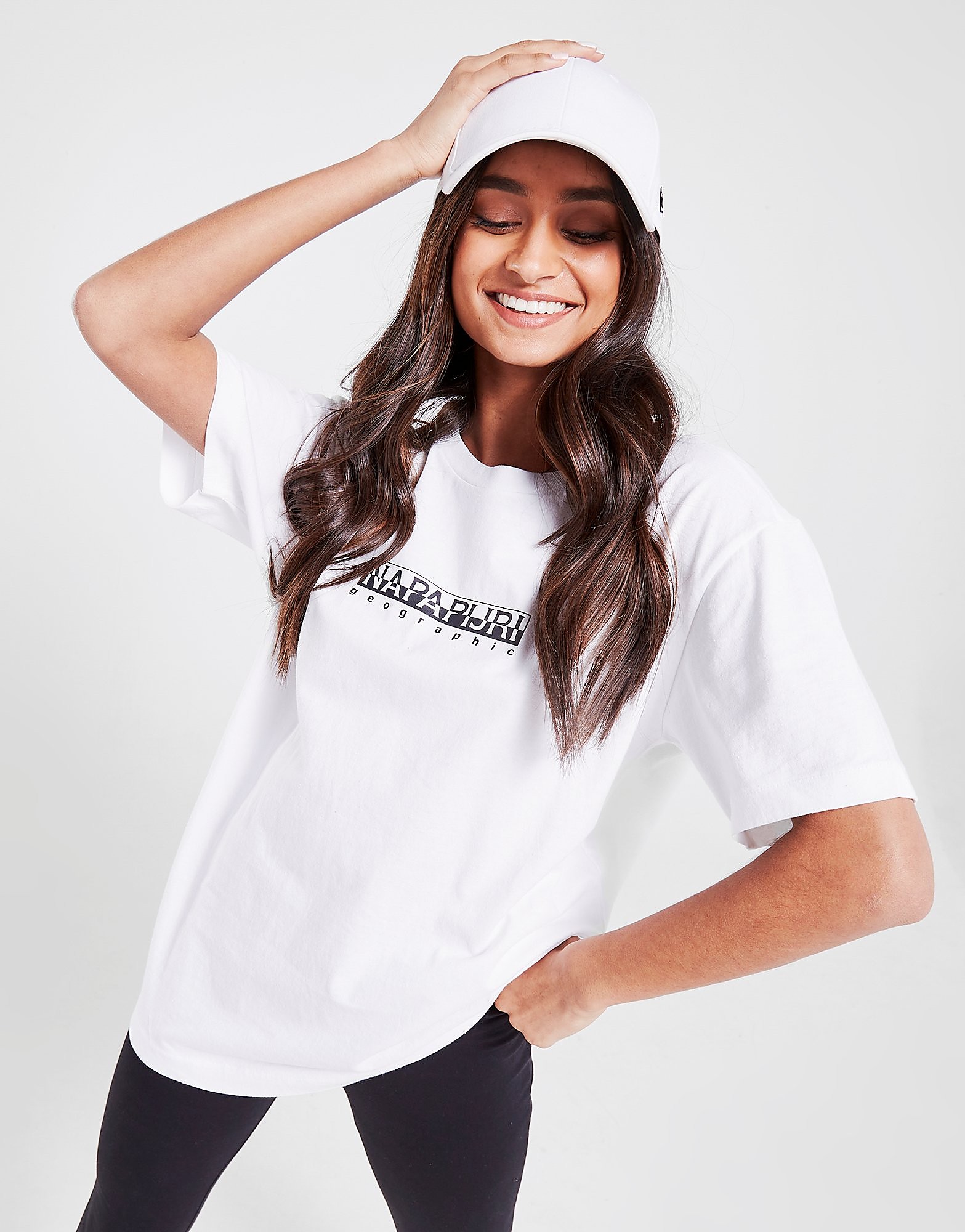 

Napapijri Box Boyfriend T-Shirt - White - Womens, White