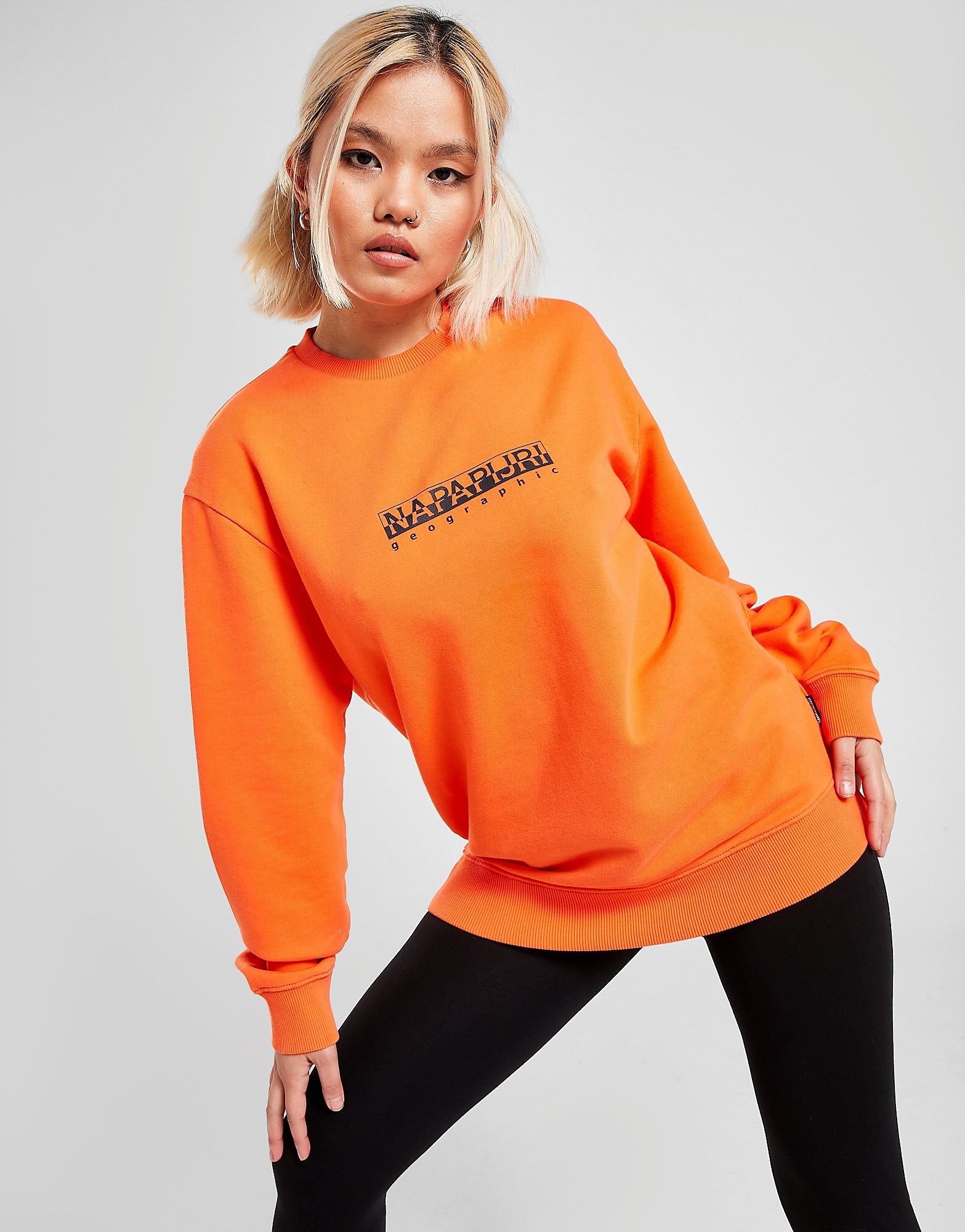 

Napapijri Box Crew Sweatshirt - Orange - Womens, Orange