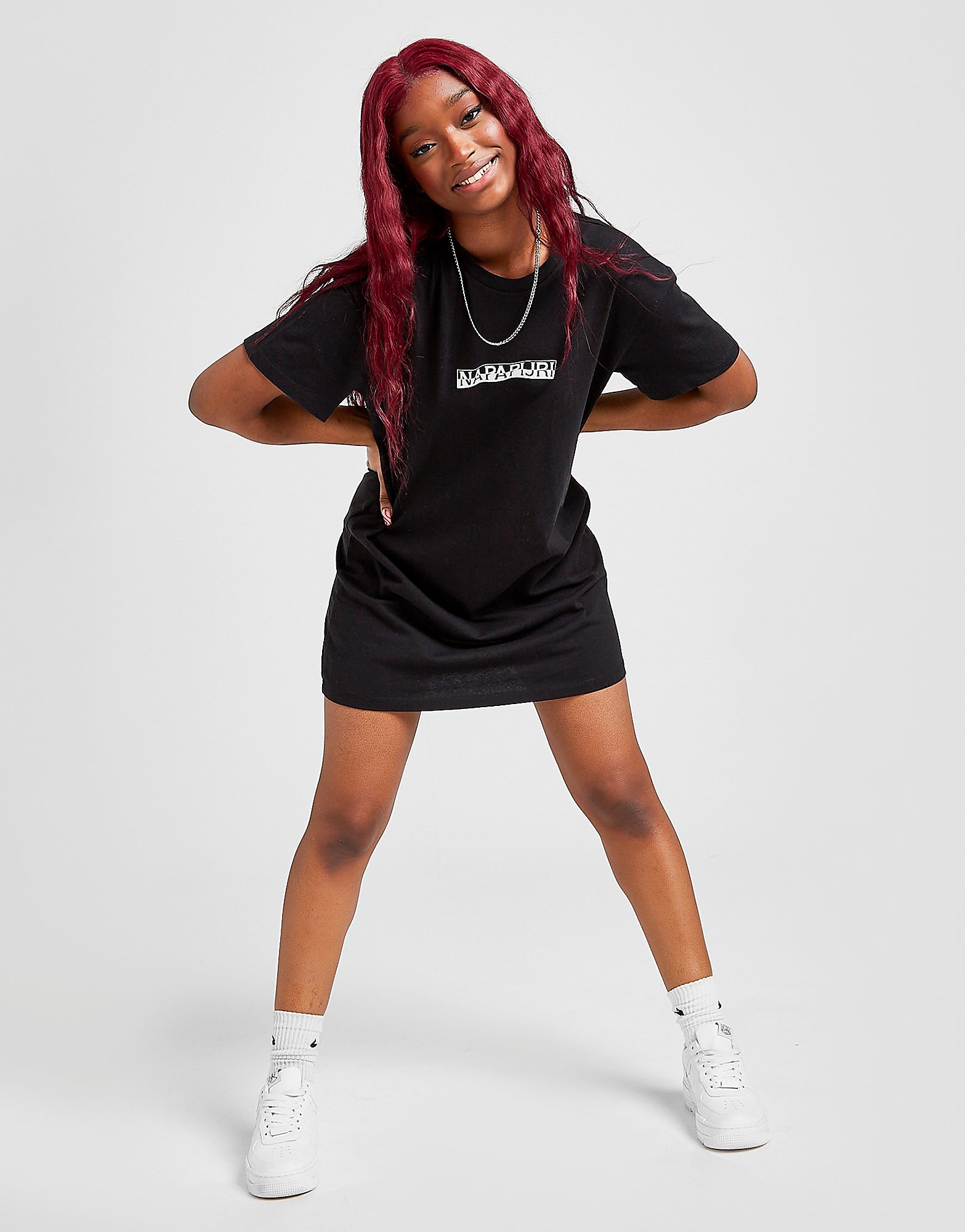 

Napapijri Box Logo T-Shirt Dress - Black - Womens, Black