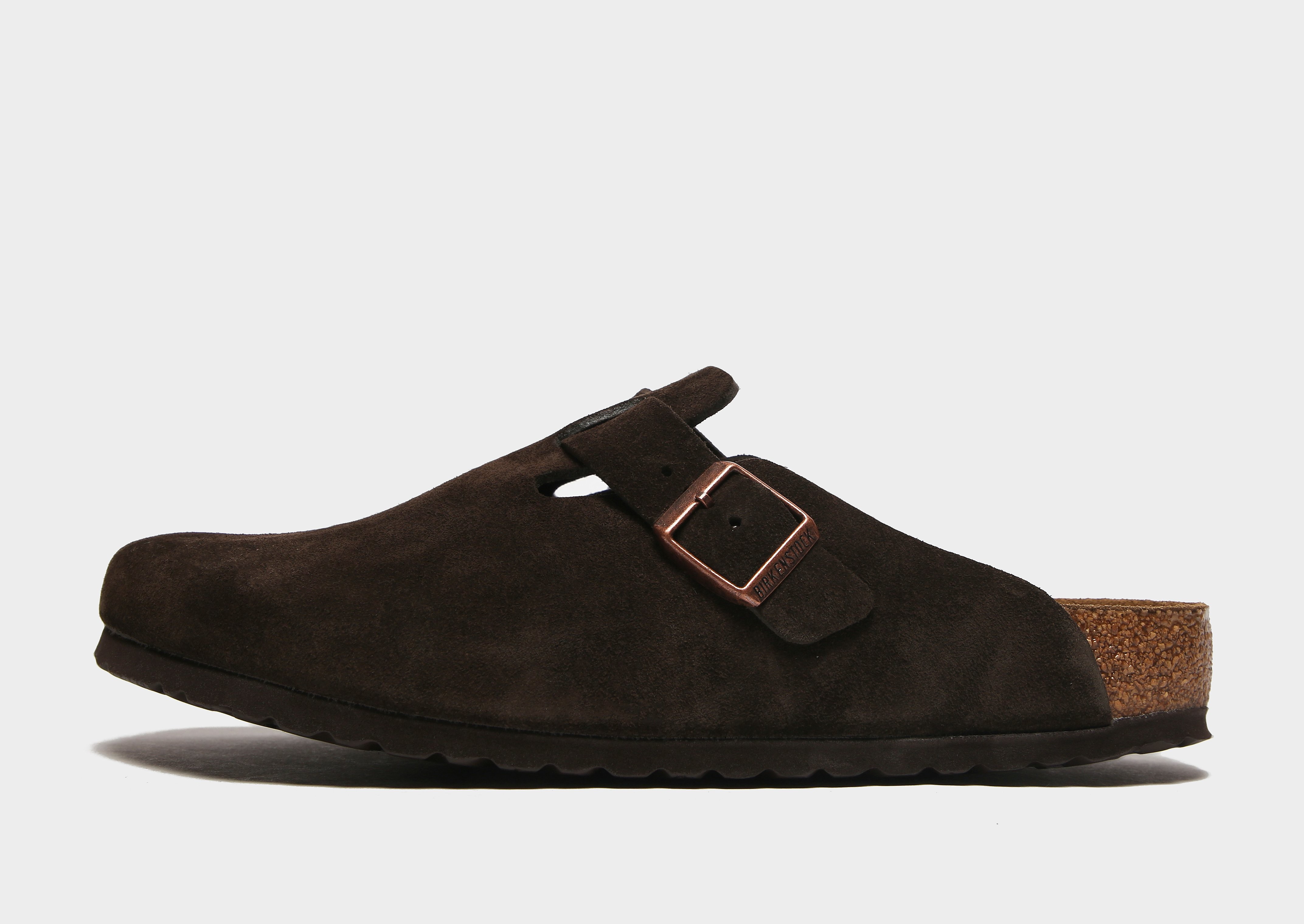 

Birkenstock Boston Suede Sandals - Brown/MOCCA - Mens, Brown/MOCCA