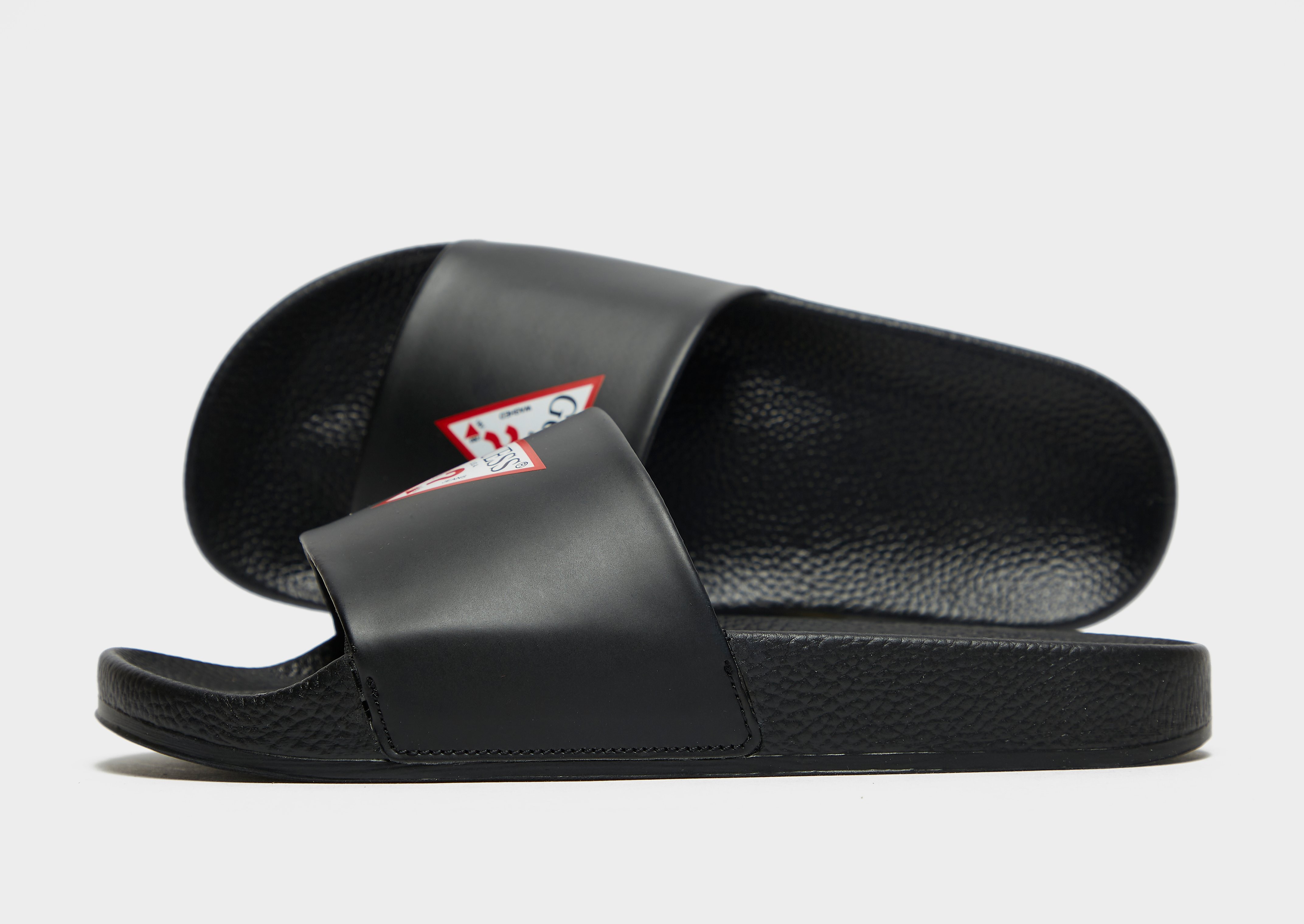 

GUESS Logo Slides Women's - Only at JD - Black, Black