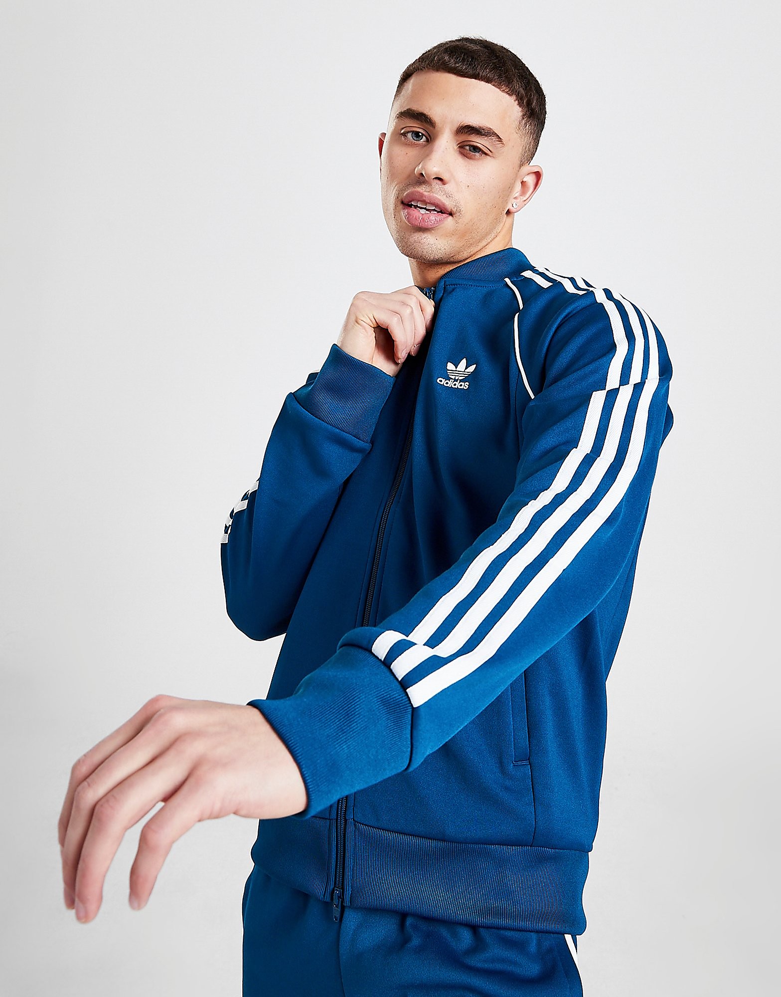 

adidas Originals SS Track Top - Blue - Mens, Blue