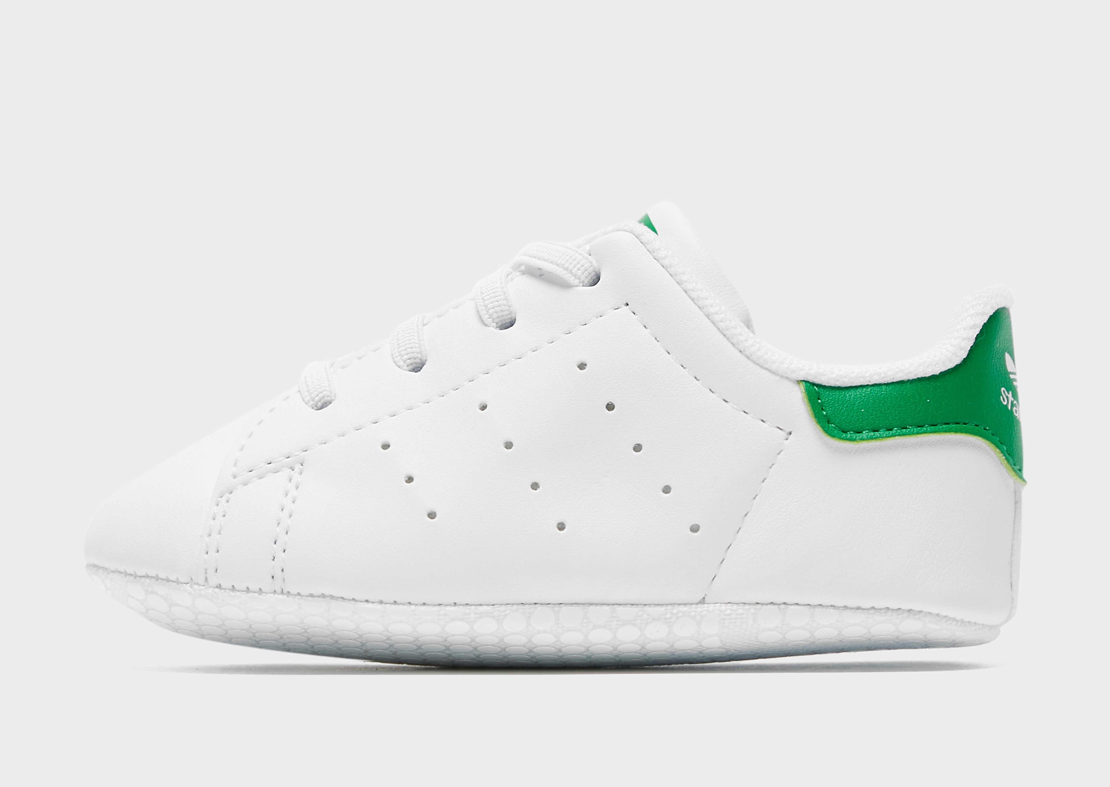 

adidas Originals Stan Smith Crib Infant - Cloud White / Cloud White / Cloud White/Green - Kids, Cloud White / Cloud White / Cloud White/Green