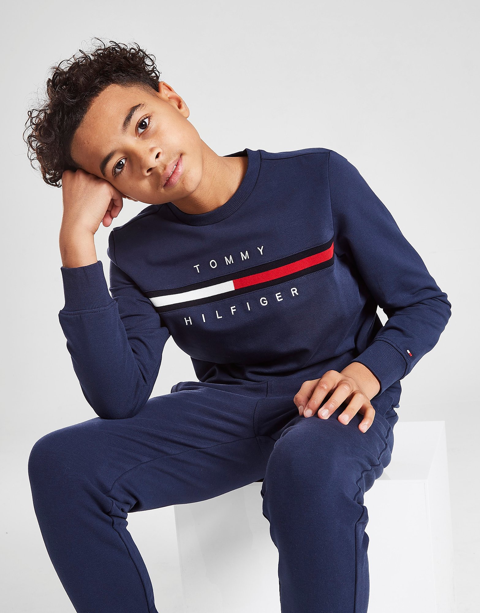 

Tommy Hilfiger Flag Crew Sweatshirt Junior - Navy - Kids, Navy