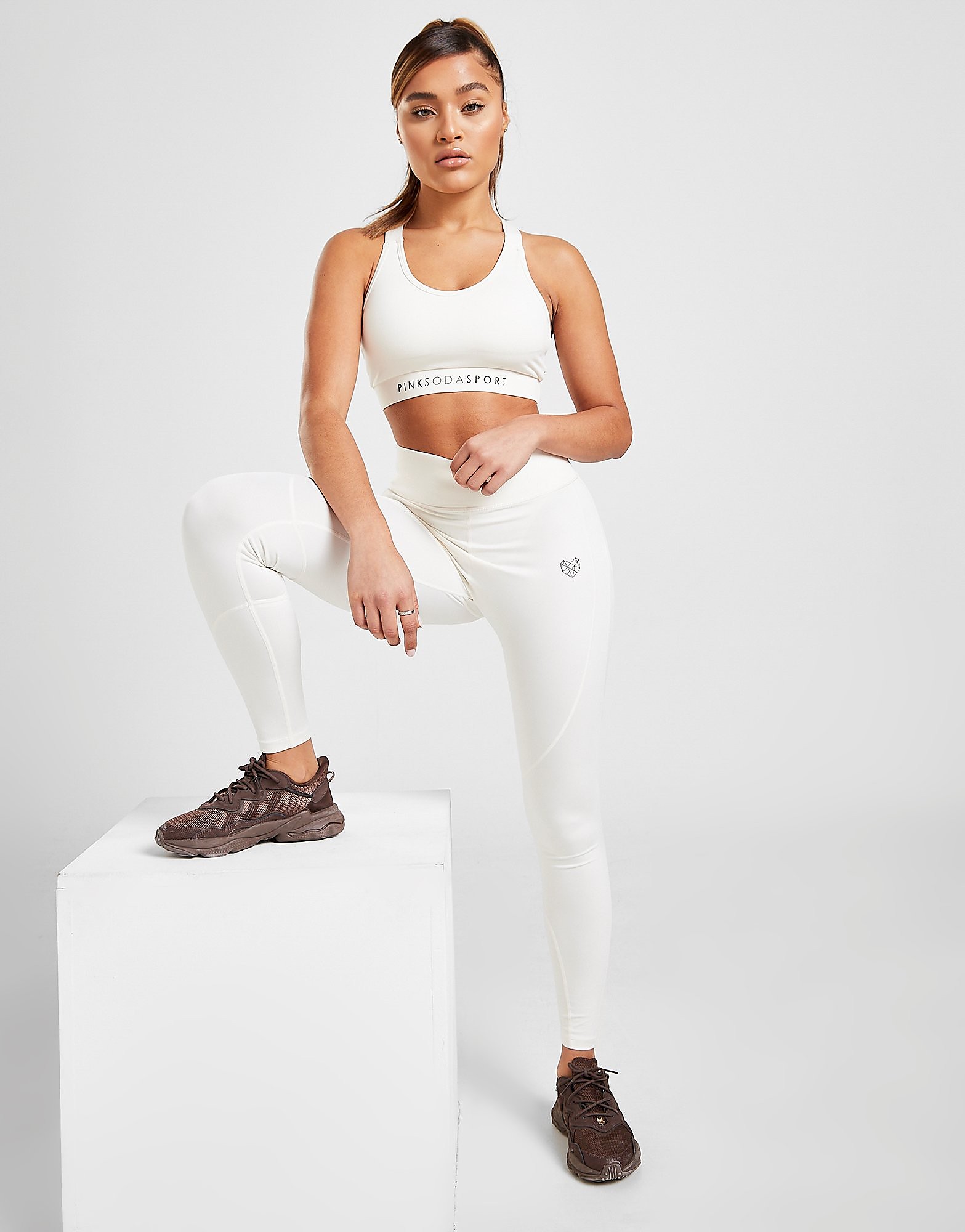 

Pink Soda Sport Rezi Tights - White - Womens, White