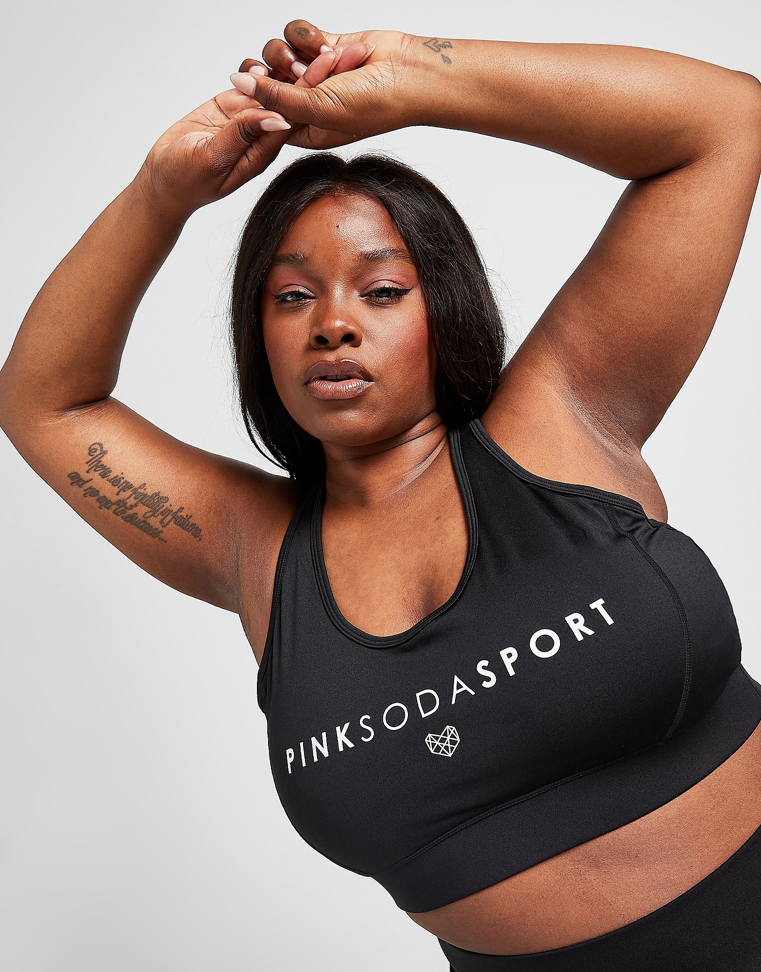 

Pink Soda Sport Plus Size Rezi Bra - Only at JD - Black - Womens, Black