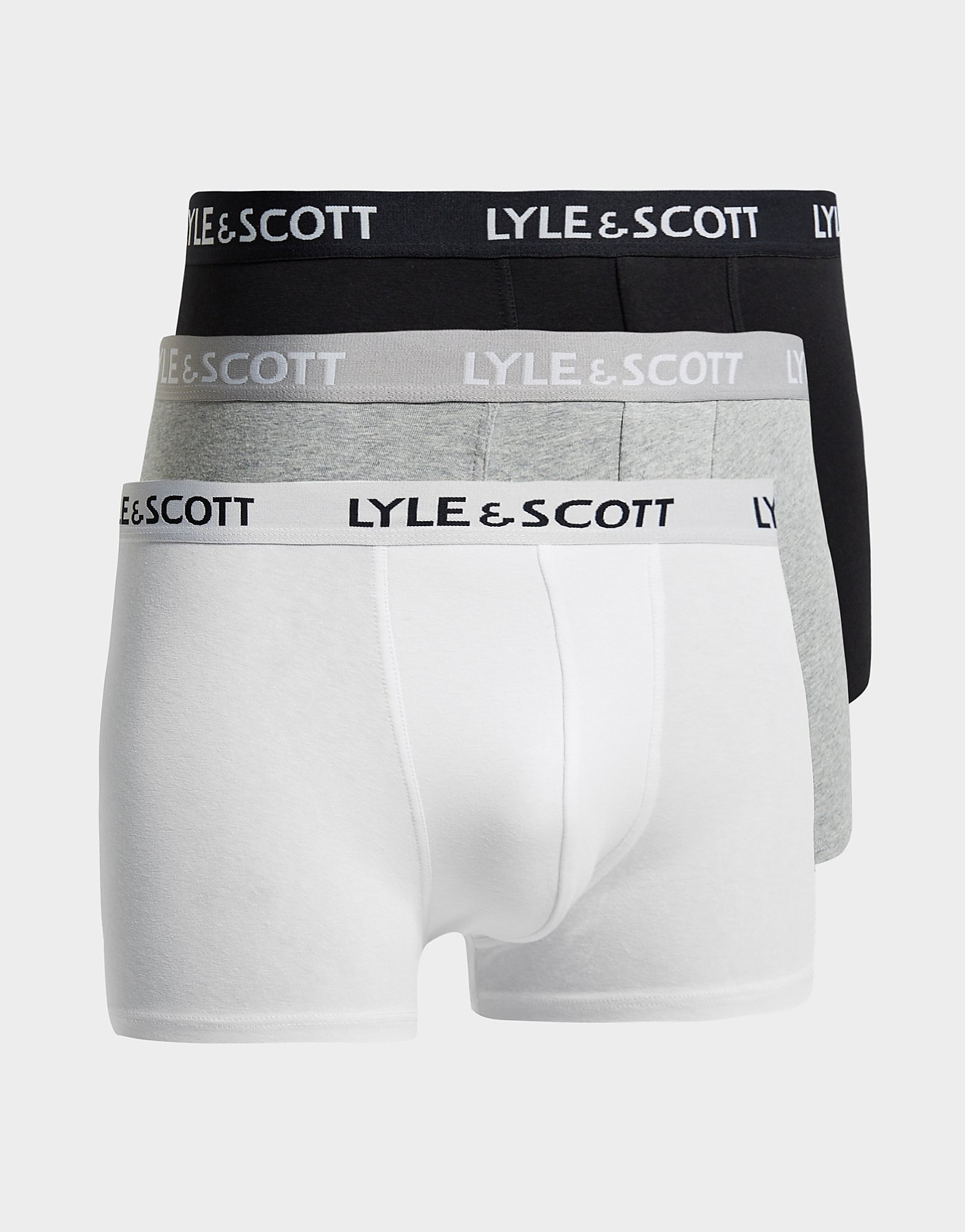

Lyle & Scott 3-Pack Boxer Shorts - Black/White/Grey - Mens, Black/White/Grey