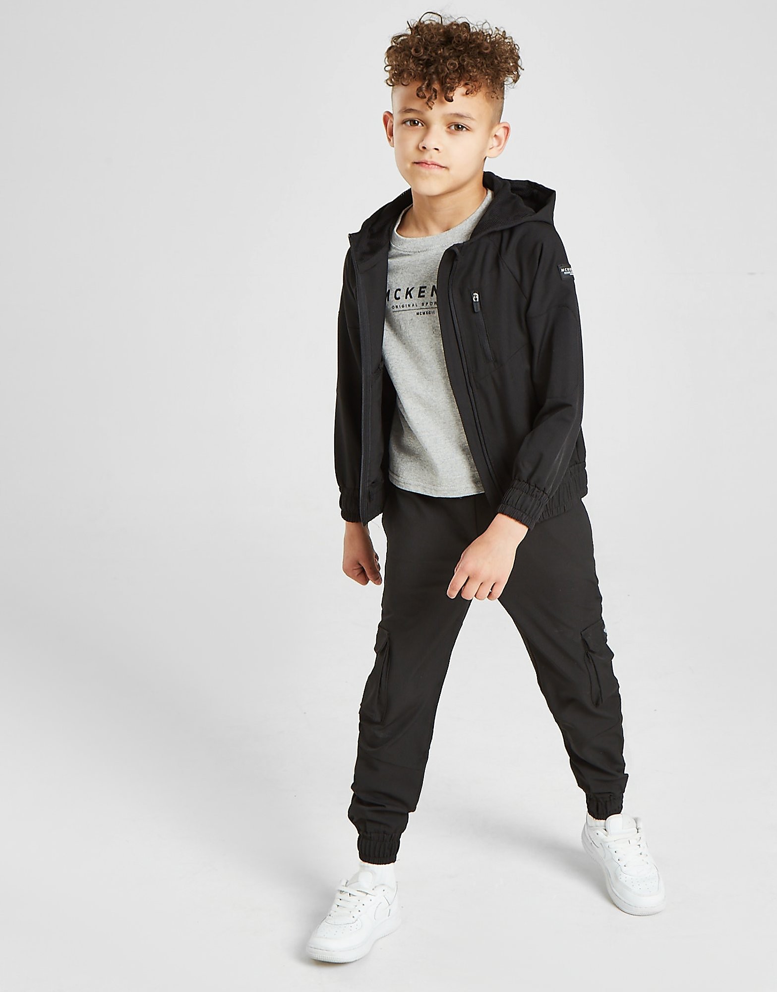 

McKenzie Mini Denton Woven Jacket Children - Black - Kids, Black