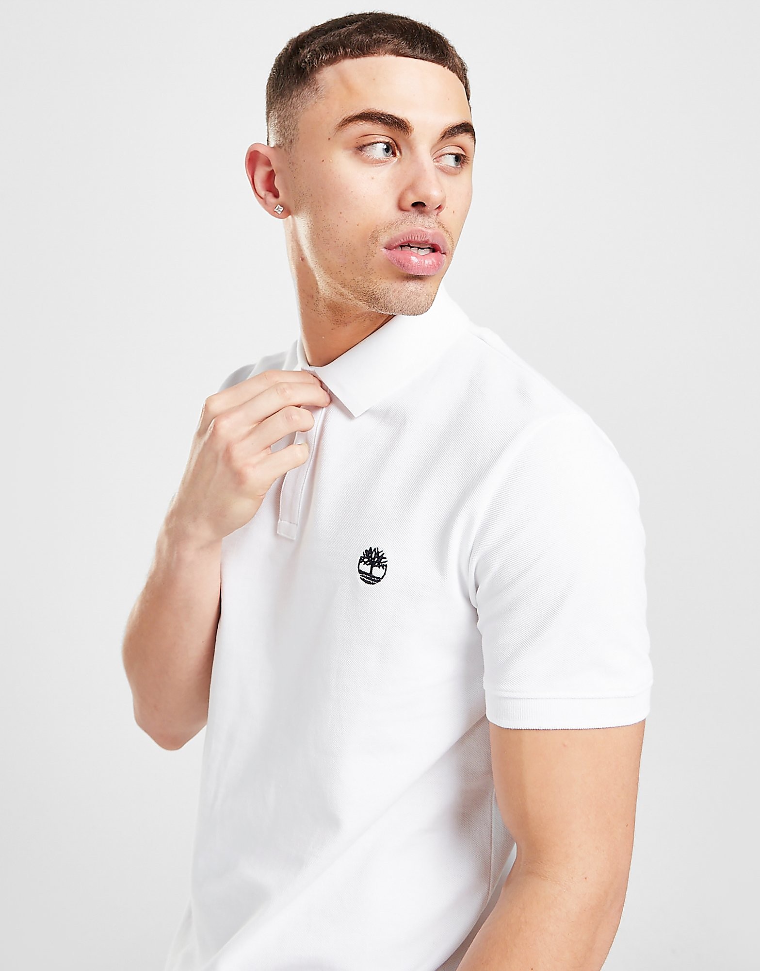 

Timberland Core Polo Shirt - White - Mens, White