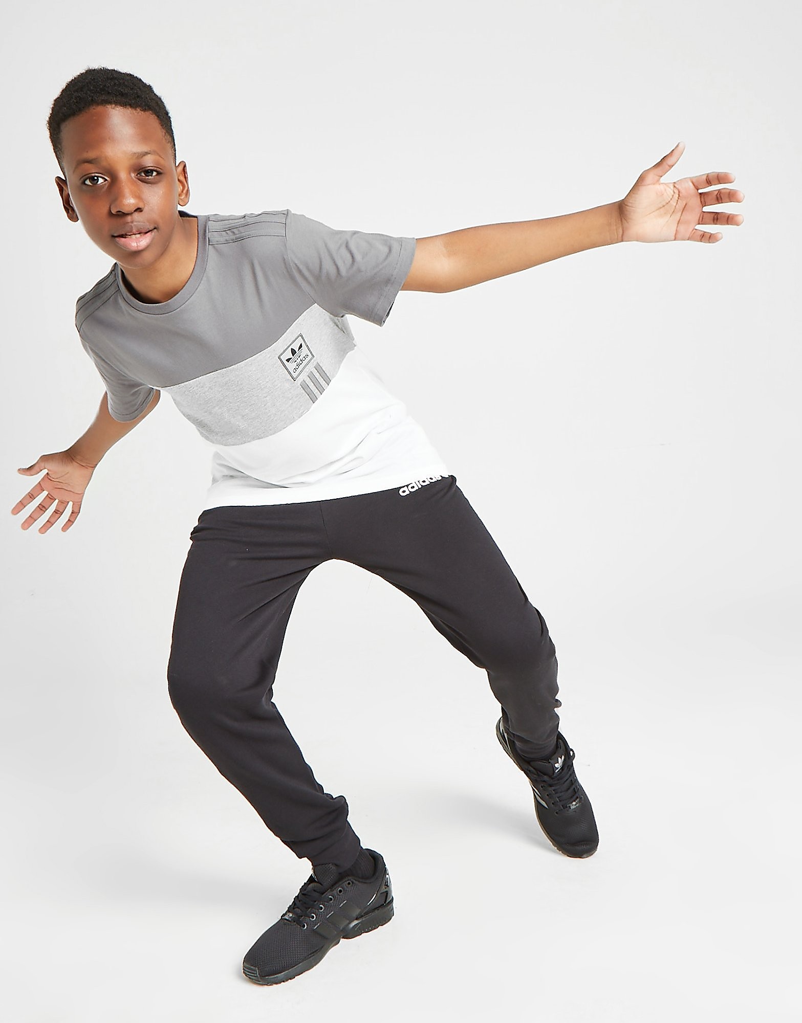 

adidas Originals ID96 T-Shirt Junior - Grey - Kids, Grey