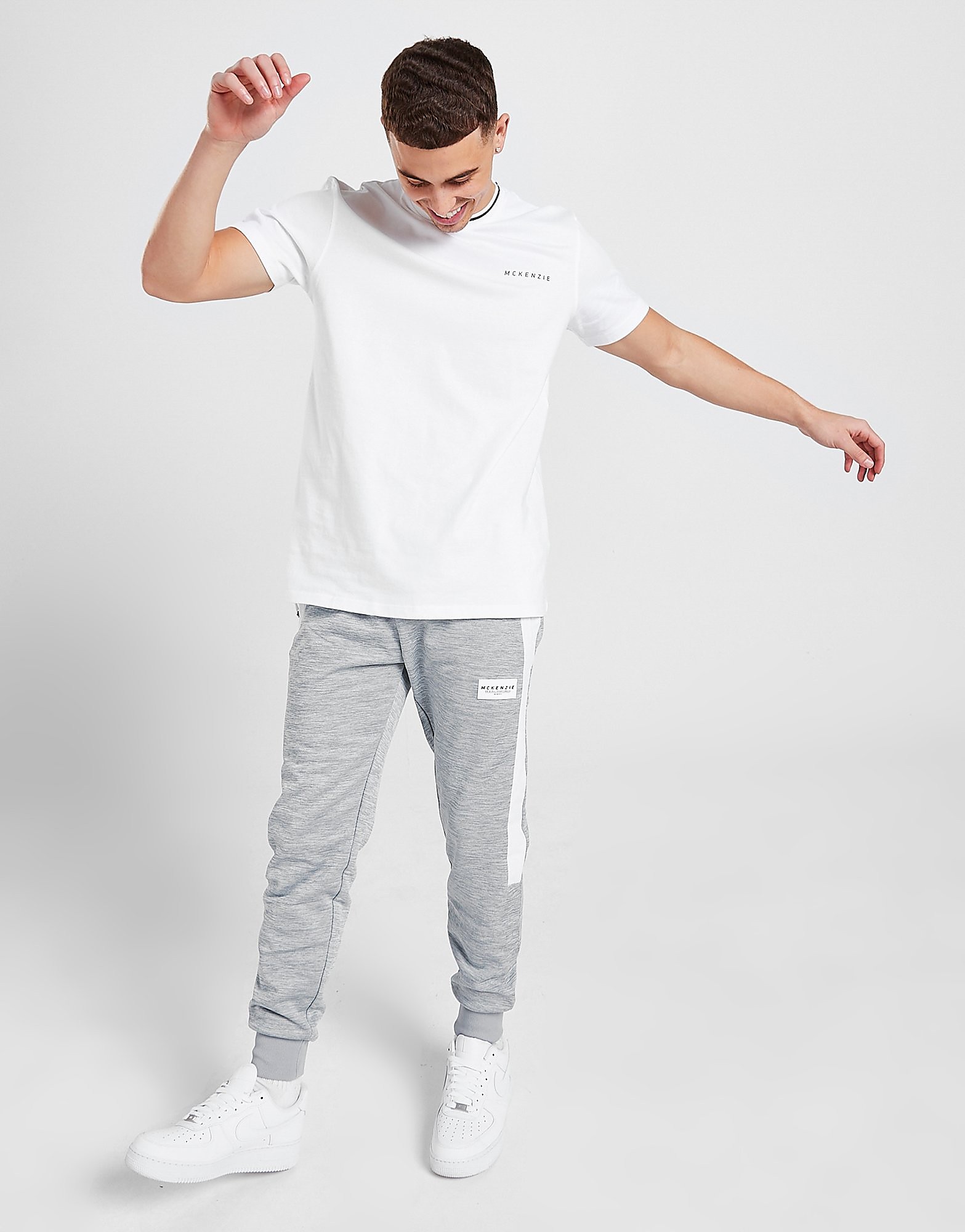 

McKenzie Hermon 2 Poly Track Pants - Only at JD - Grey/White - Mens, Grey/White