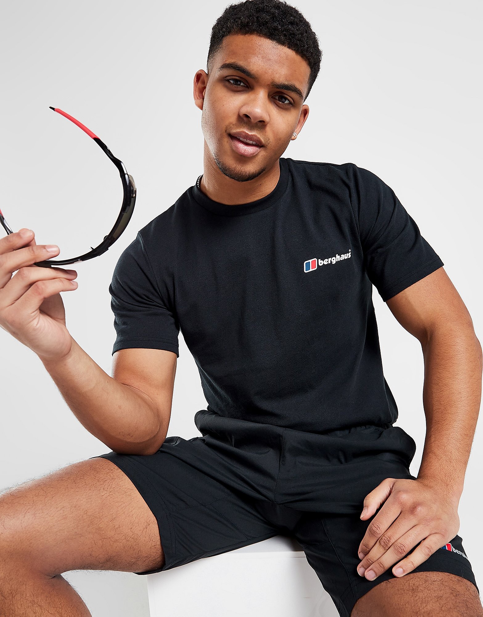 Berghaus Classic Logo T-Shirt - Black/Black - Mens, Black/Black