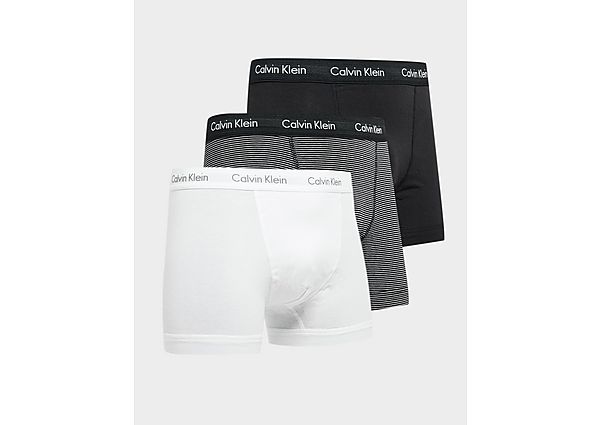 Calvin Klein Underwear 3 Pack Trunks - Multi/White - Mens, Multi/White