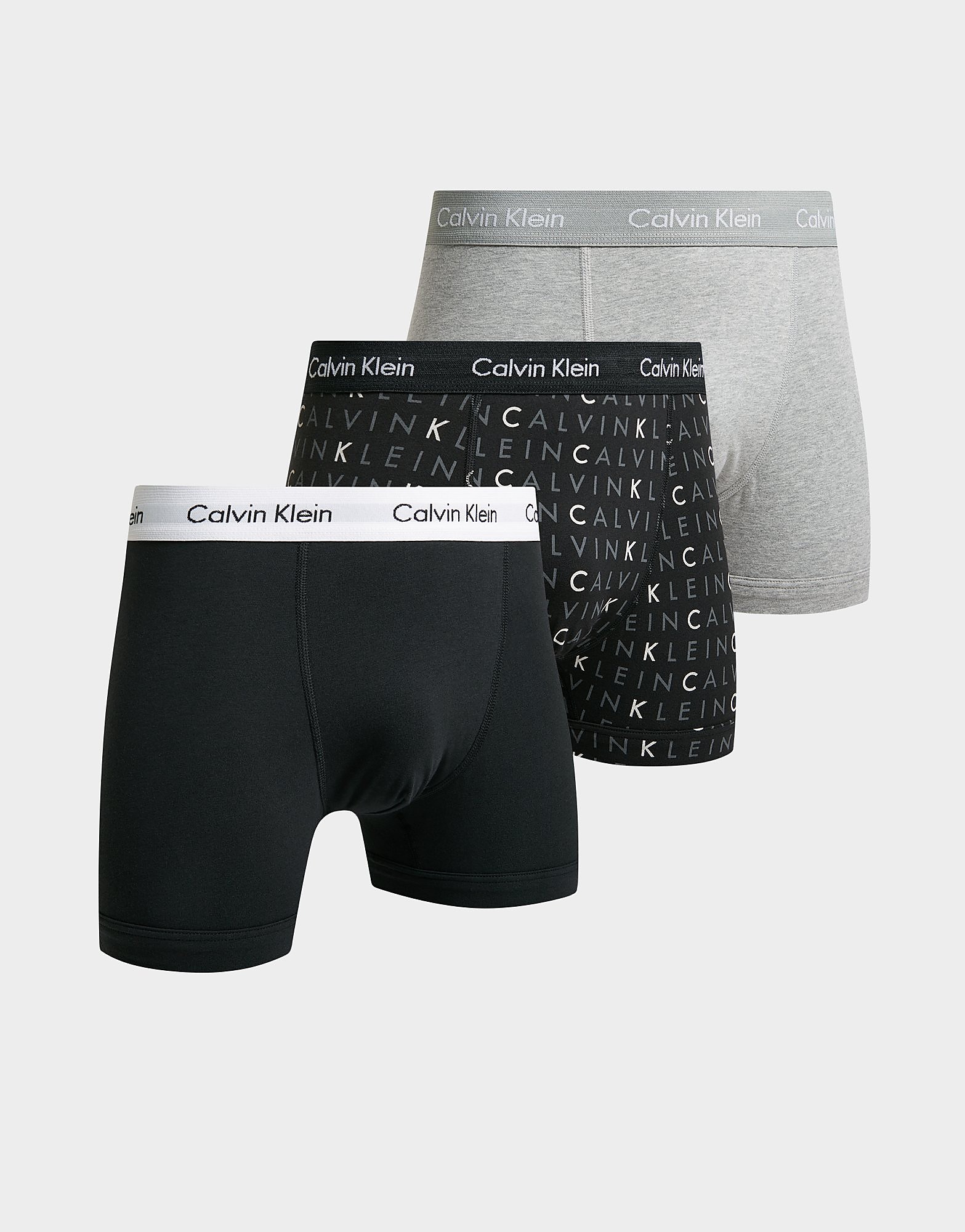 

Calvin Klein Underwear 3-Pack Boxer Shorts - Black/Grey - Mens, Black/Grey