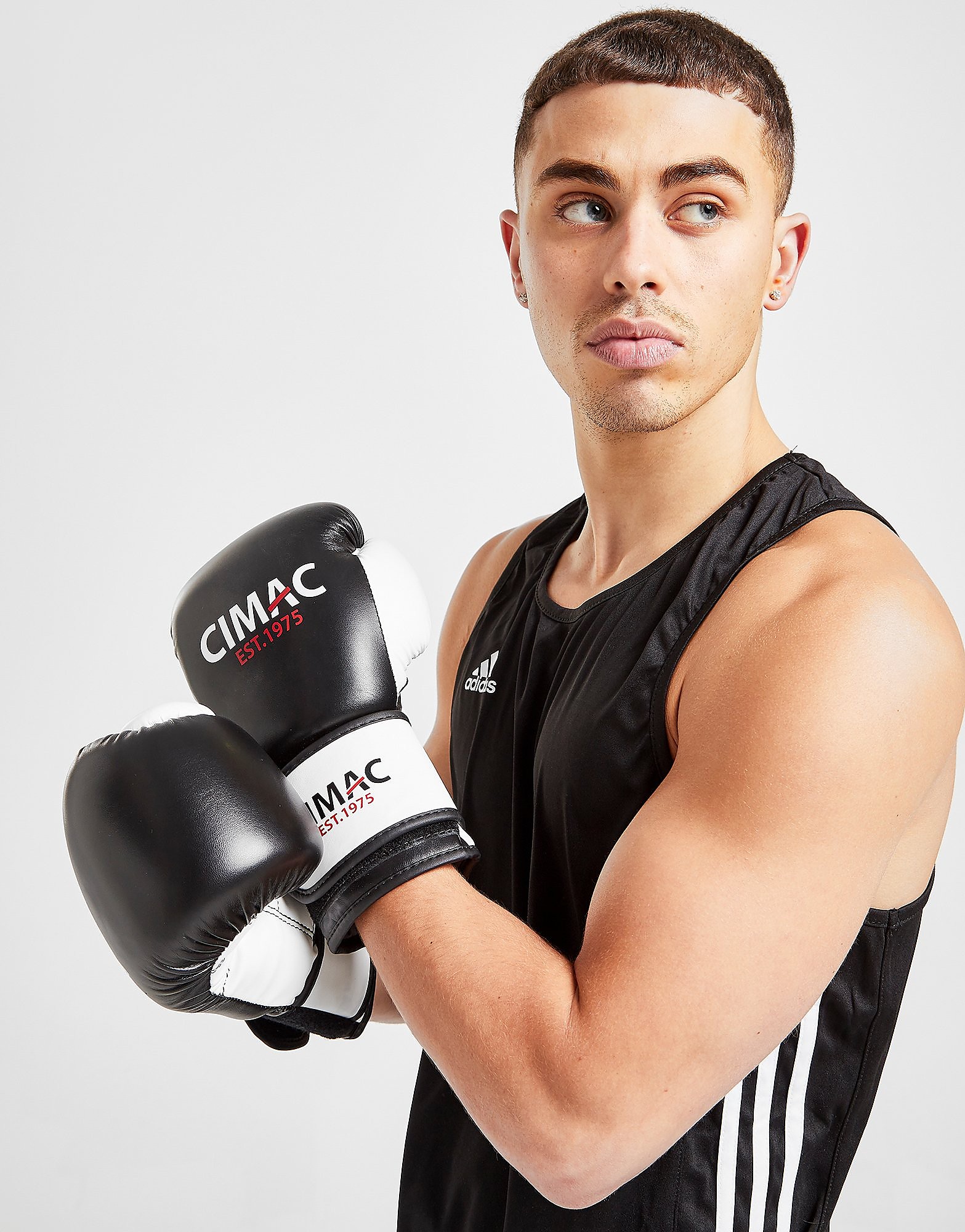 

CIMAC Boxing Gloves - Black/White - Mens, Black/White