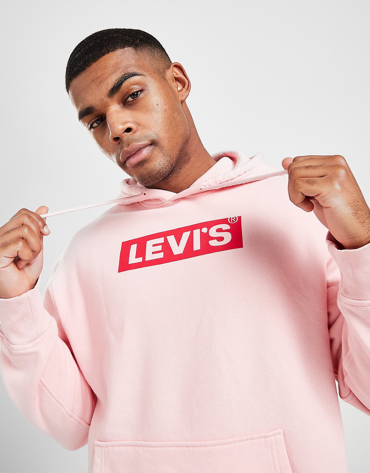 

Levis Boxtab Overhead Hoodie - Pink - Mens, Pink